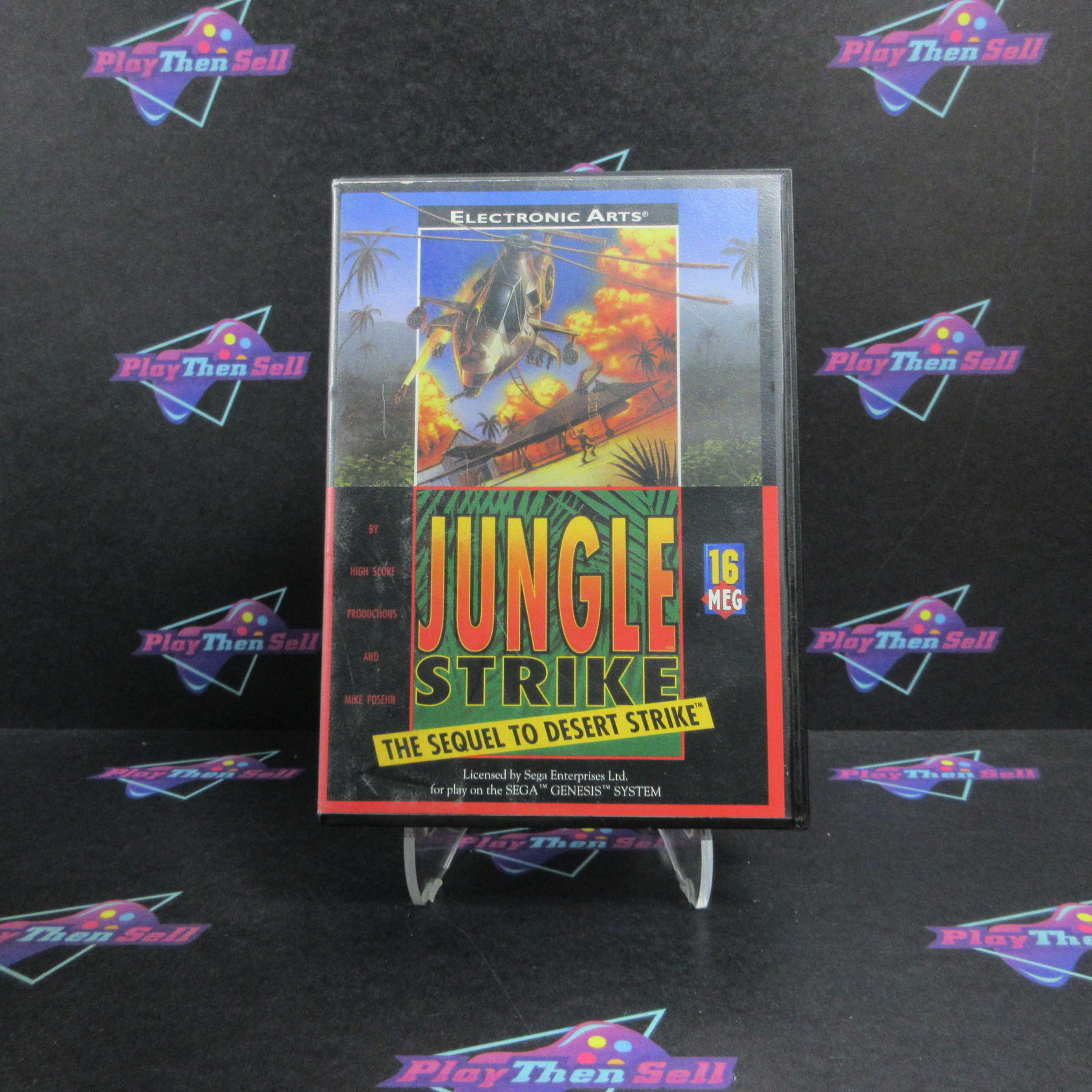 Jungle Strike Sega Genesis + Reg Card / Poster Complete - Refurbished