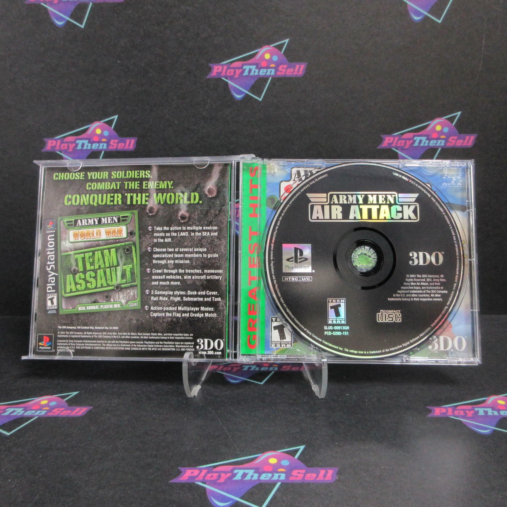 Army Men Air Attack PS1 PlayStation 1 GH Complete - Excellent