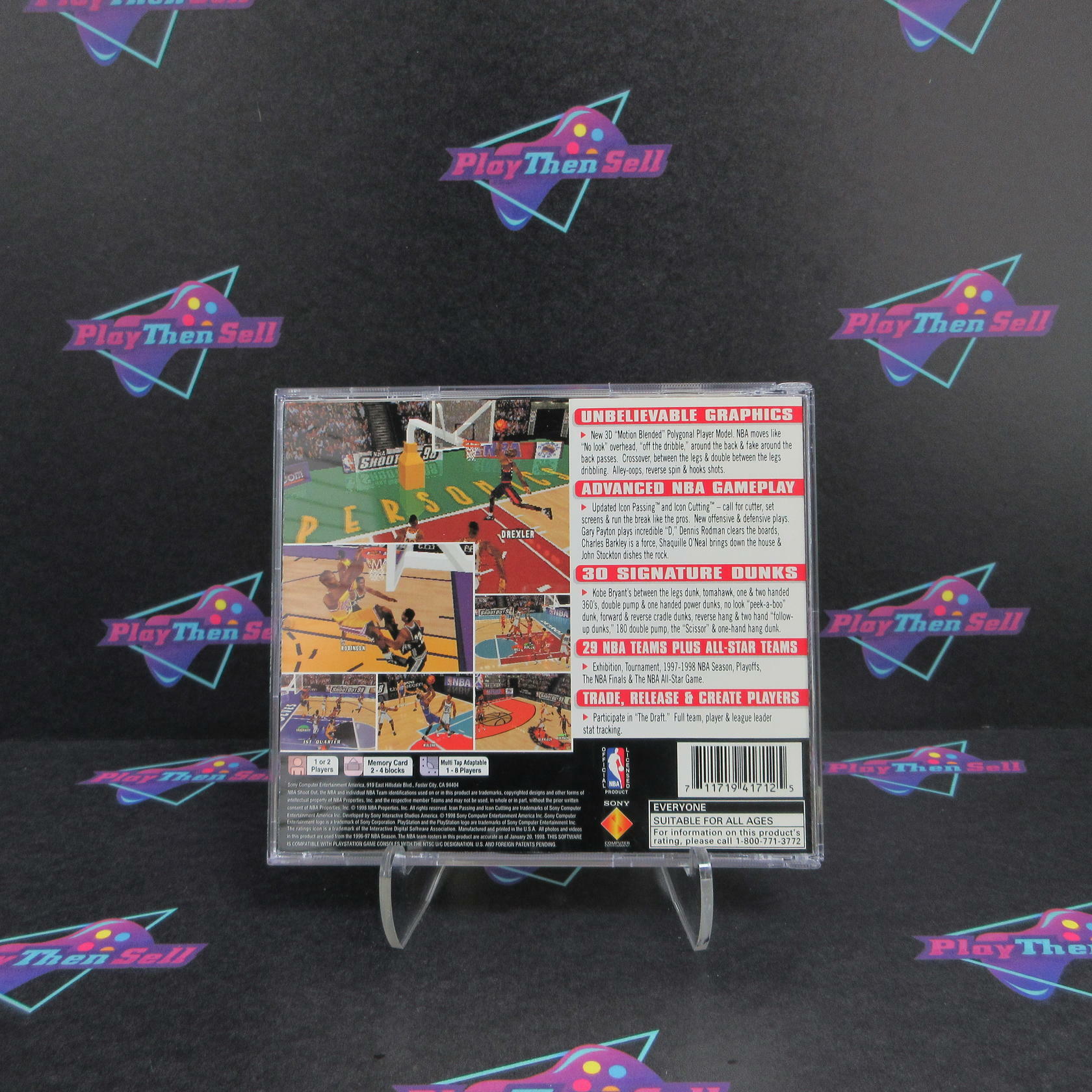 NBA ShootOut 98 PS1 PlayStation 1 Complete - Excellent