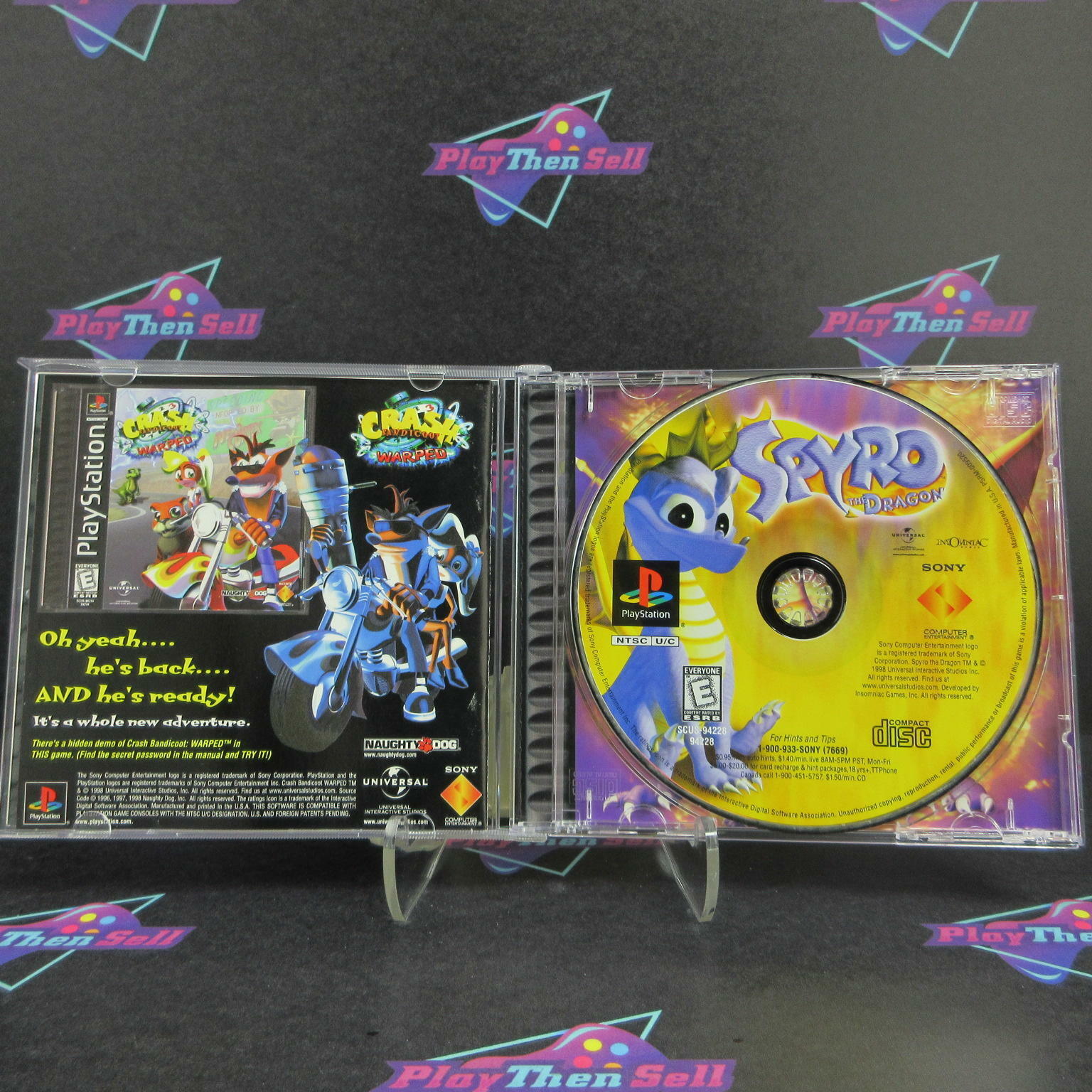 Spyro the Dragon PS1 PlayStation 1 Complete - Excellent