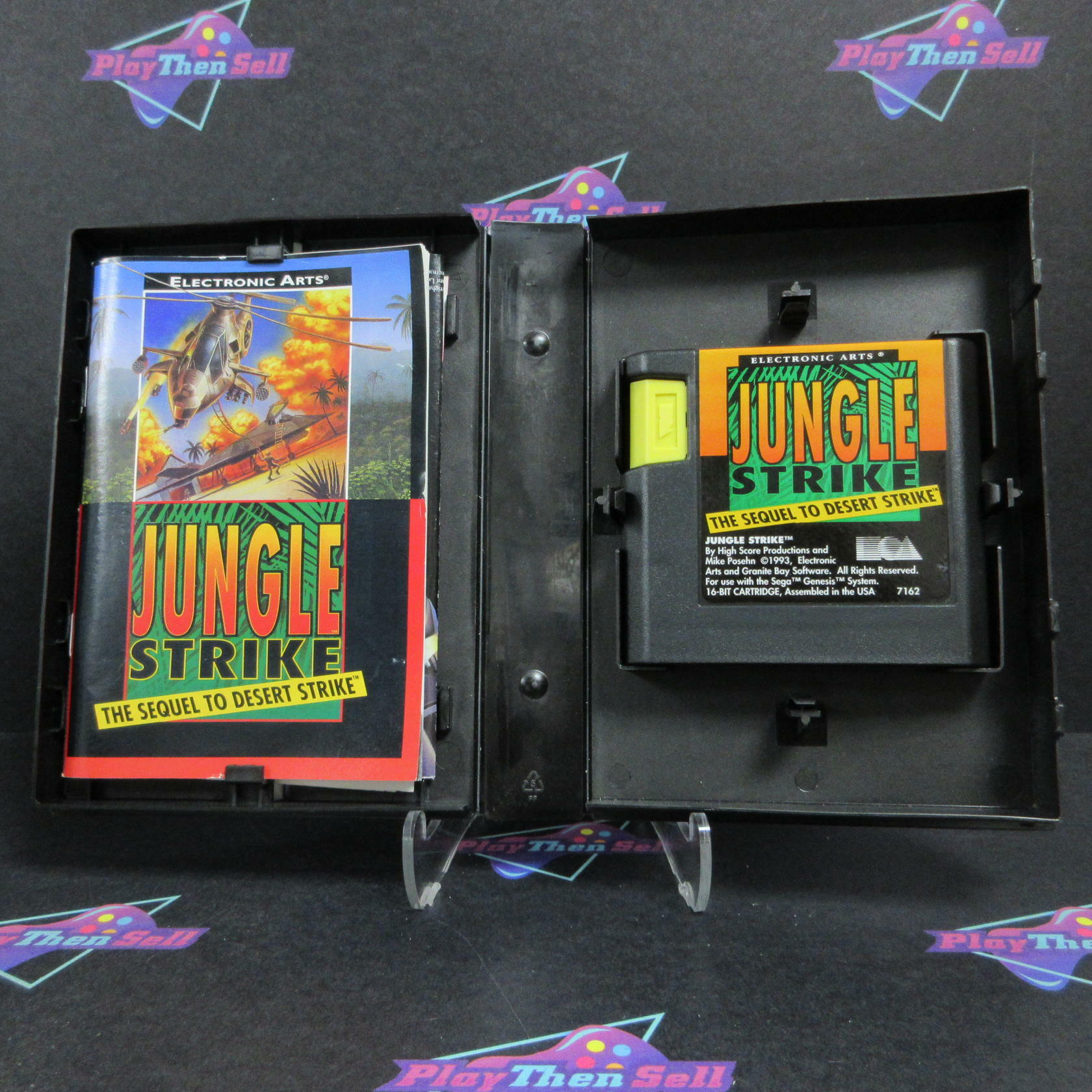 Jungle Strike Sega Genesis + Reg Card / Poster Complete - Refurbished