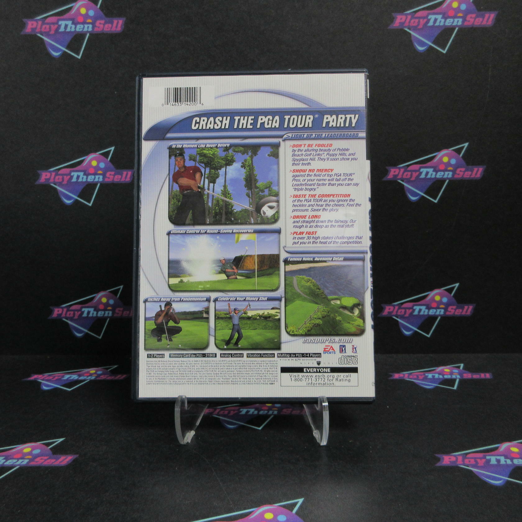 Tiger Woods PGA Tour 2001 PS2 PlayStation 2 + Reg Card Complete - Excellent