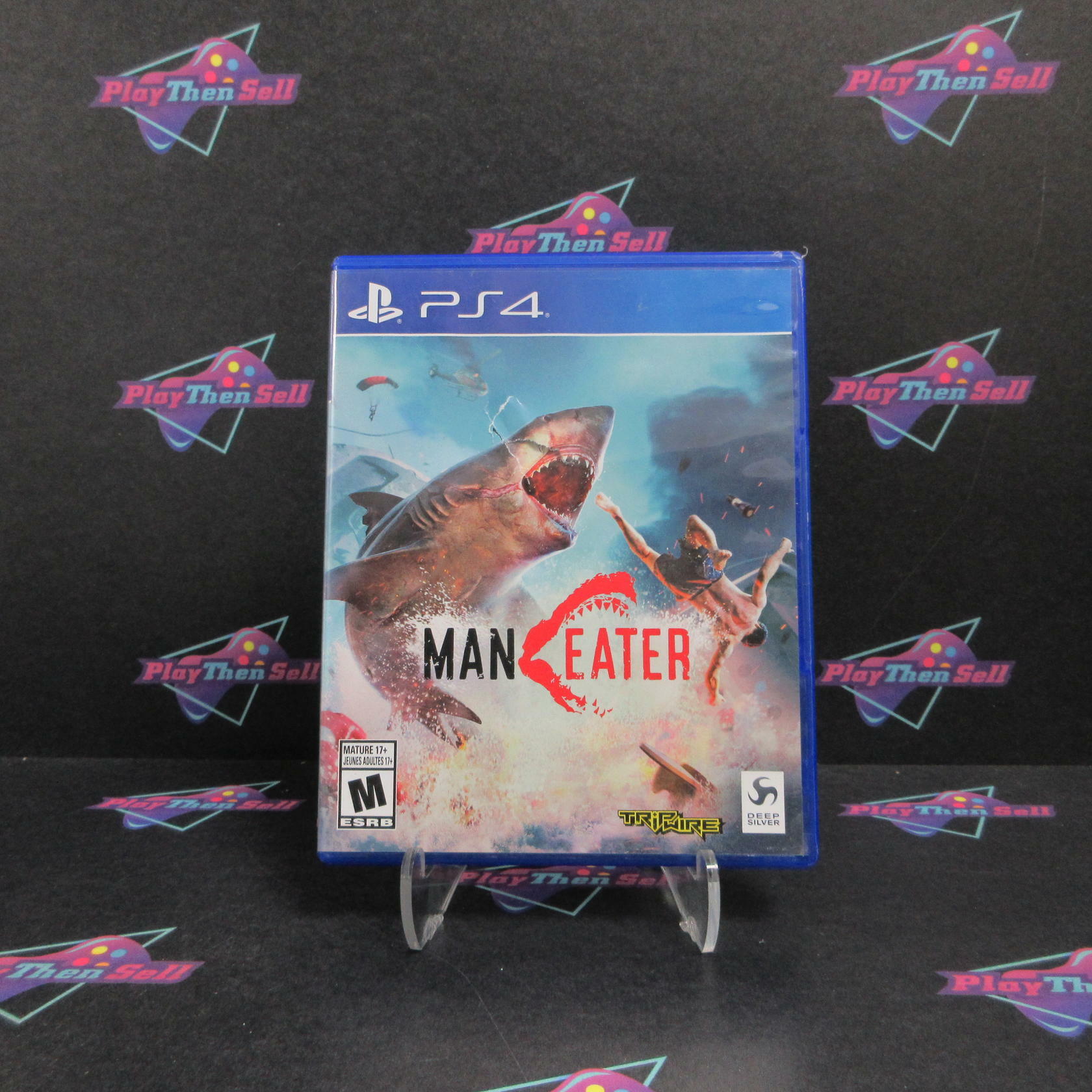 Maneater PS4 PlayStation 4 AD Complete CIB - Very Good