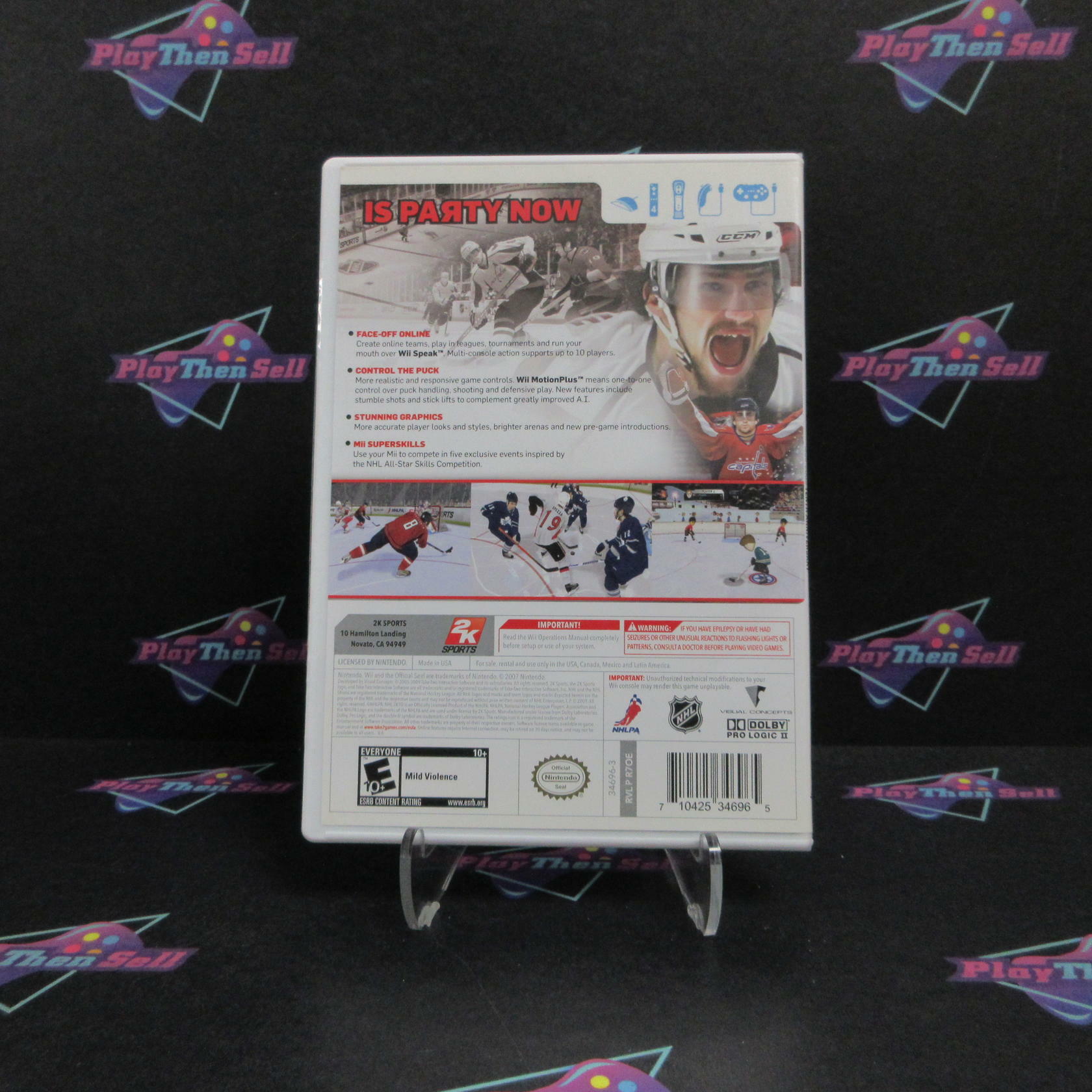 NHL 2K10 Nintendo Wii No Bonus Disc Complete - Refurbished