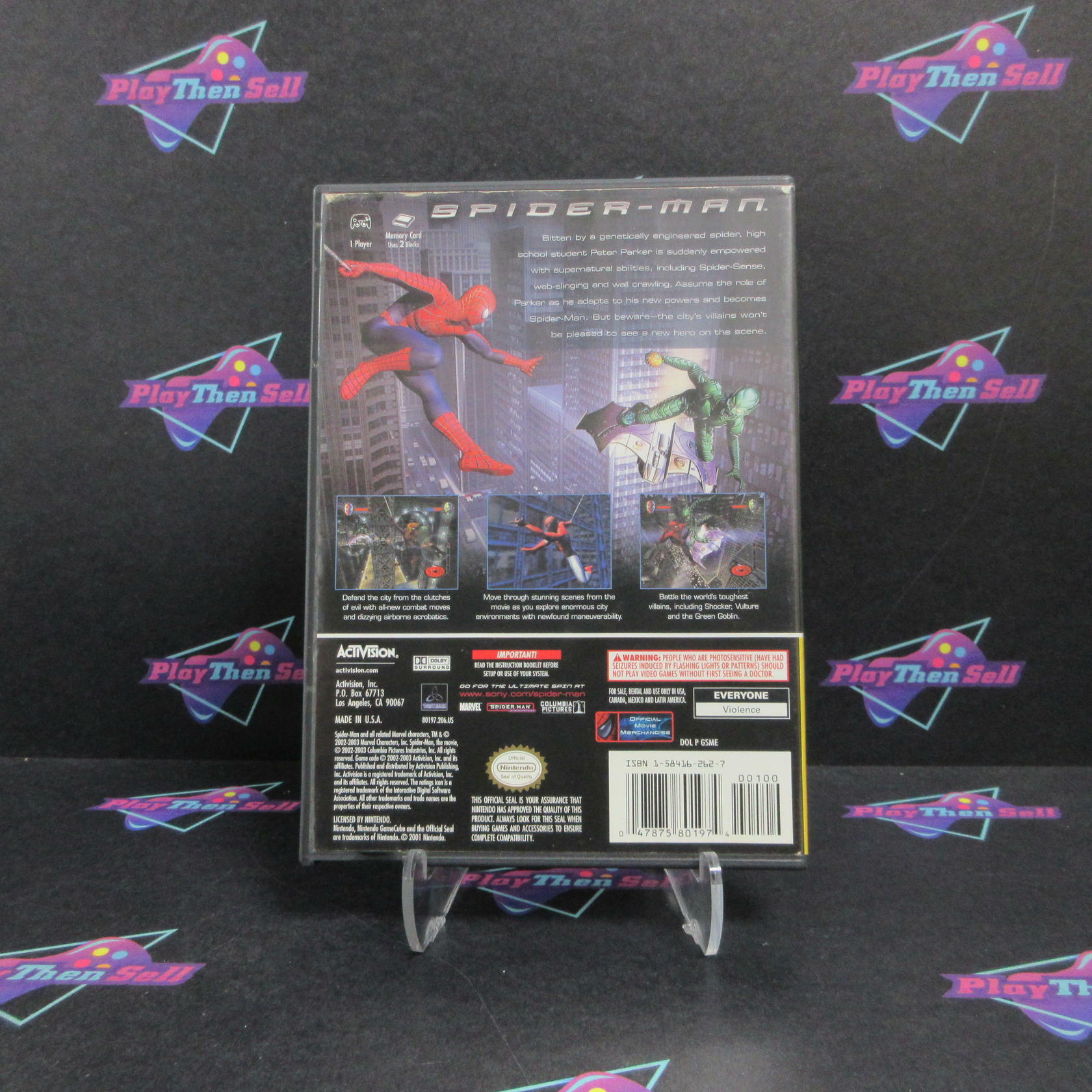 Spider-Man Nintendo GameCube Player's Choice AD/DD Complete CIB - Very Good