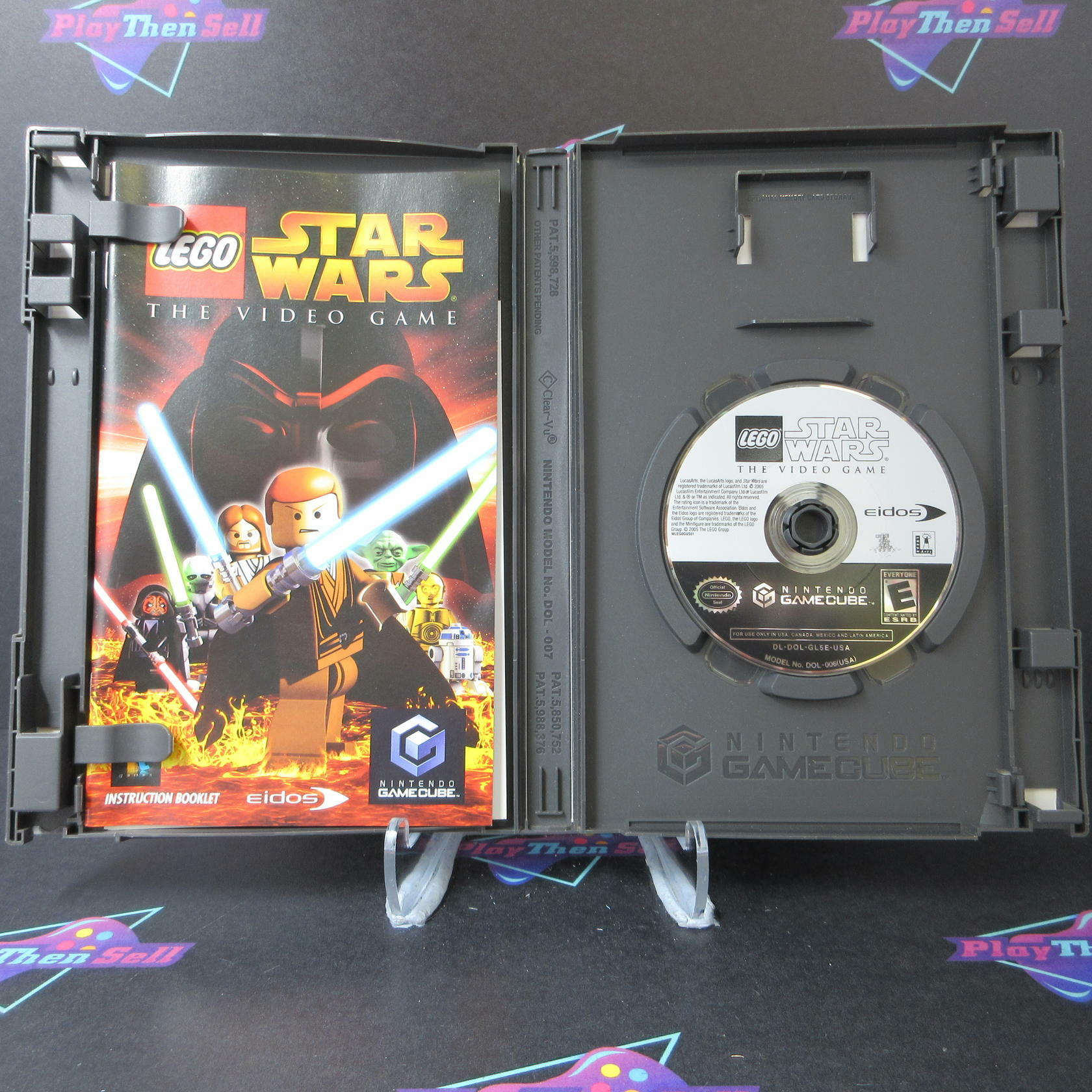 Lego Star Wars the Video Game Player's Choice Nintendo Gamecube AD Complete CIB - Very Good