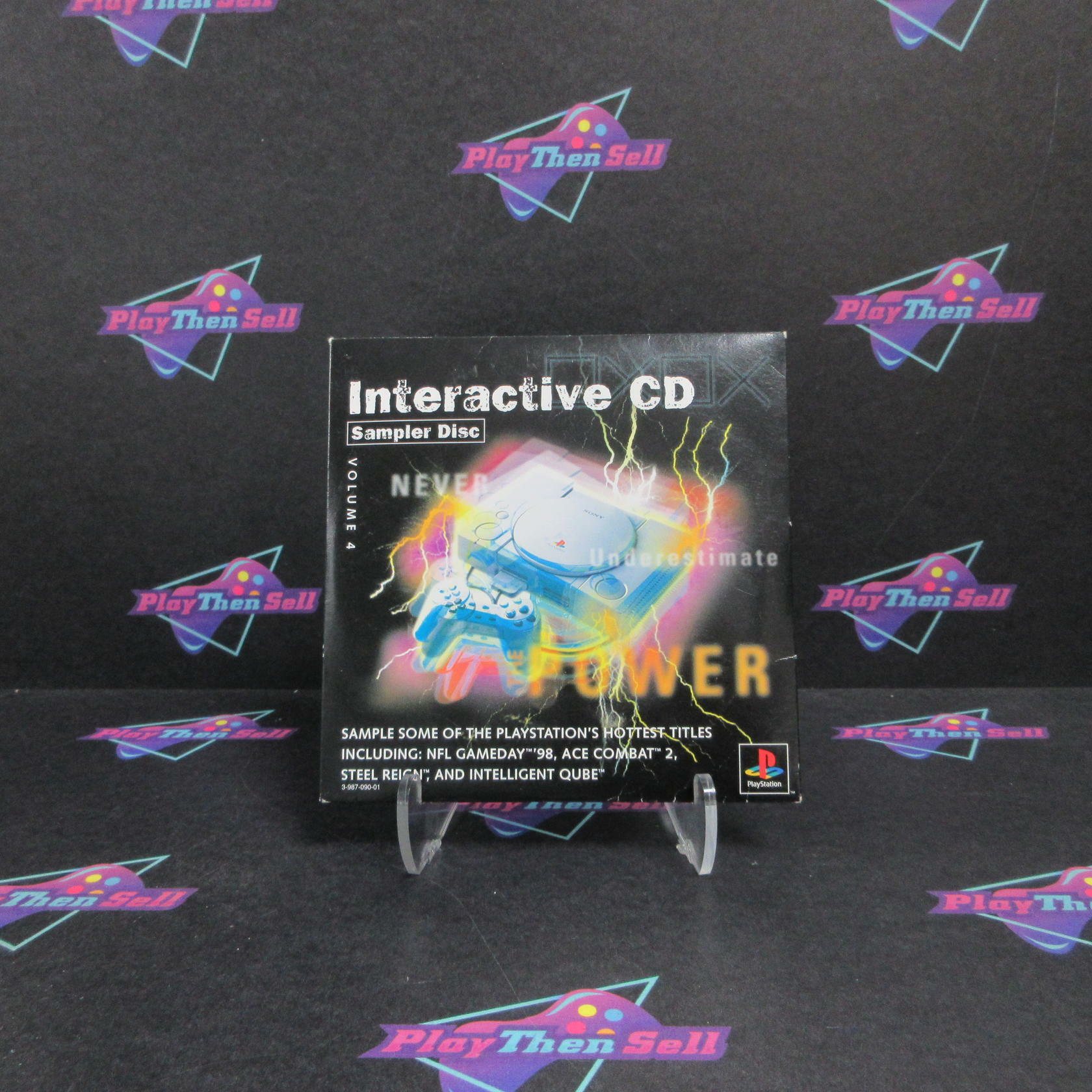 Interactive CD Volume 4 Sampler Pack Demo Disc PS1 PlayStation 1 - Like New