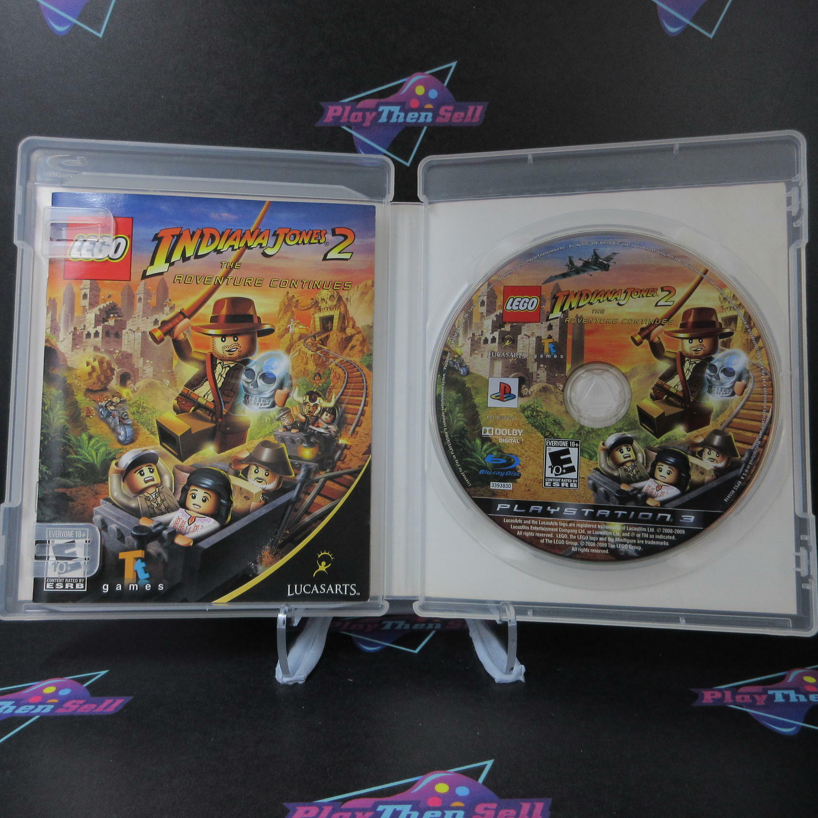 Lego Indiana Jones 2 The Adventure Continues PS3 PlayStation 3 AD Complete CIB - Very Good