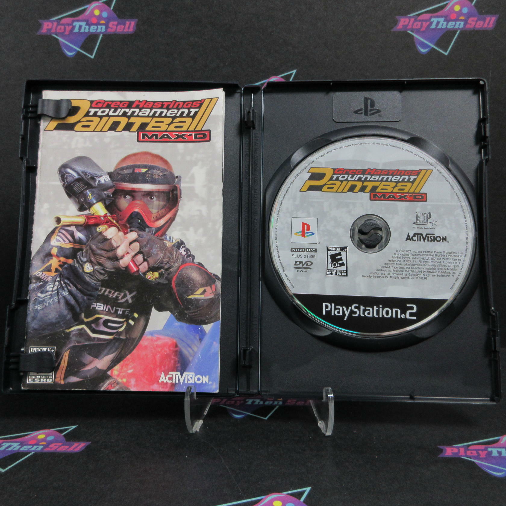 Greg Hastings' Tournament Paintball Max'D PS2 PlayStation 2 +Reg CIB - Refurbished