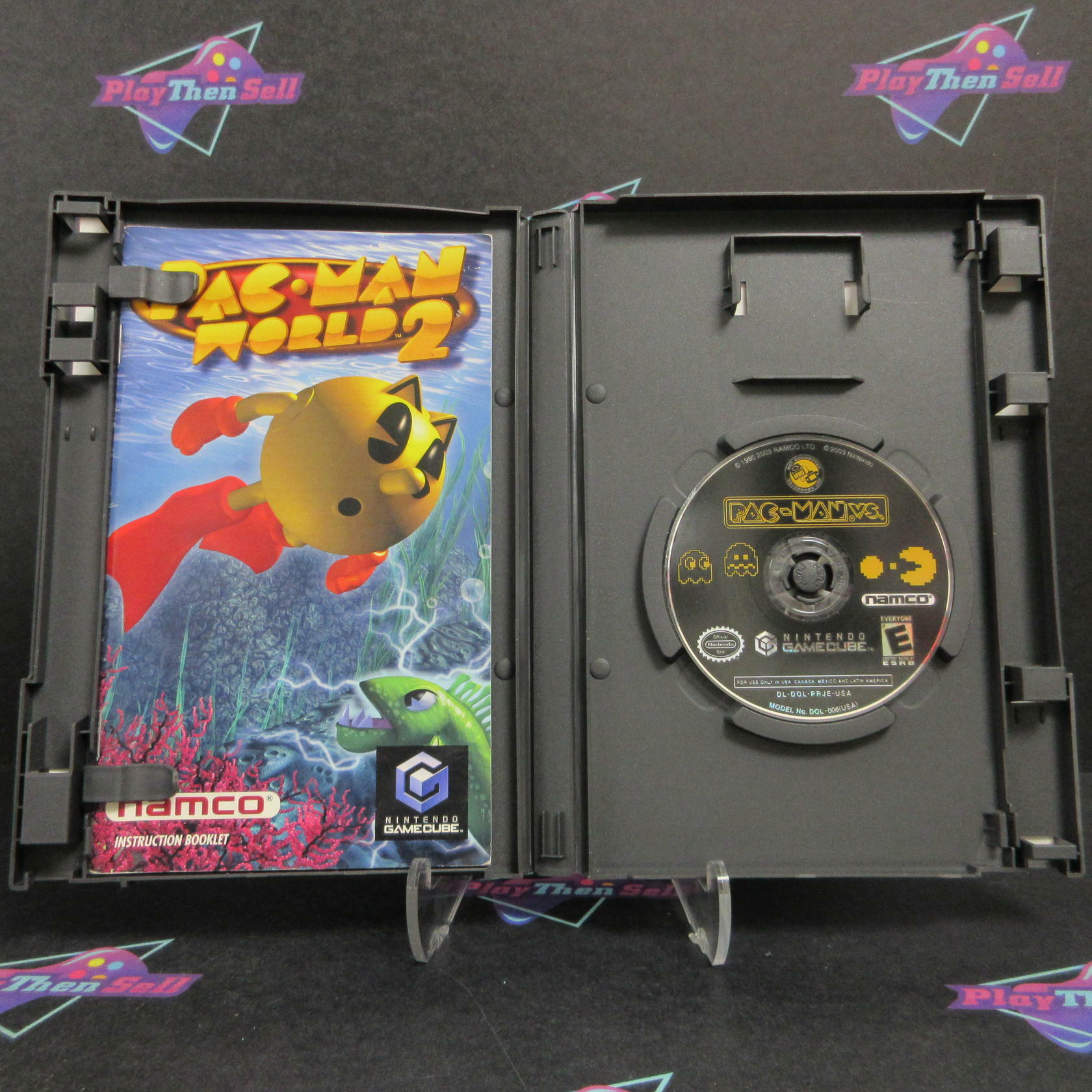 Pac-Man Vs + Pac-Man World 2 Nintendo GameCube Player's Choice CIB - Refurbished