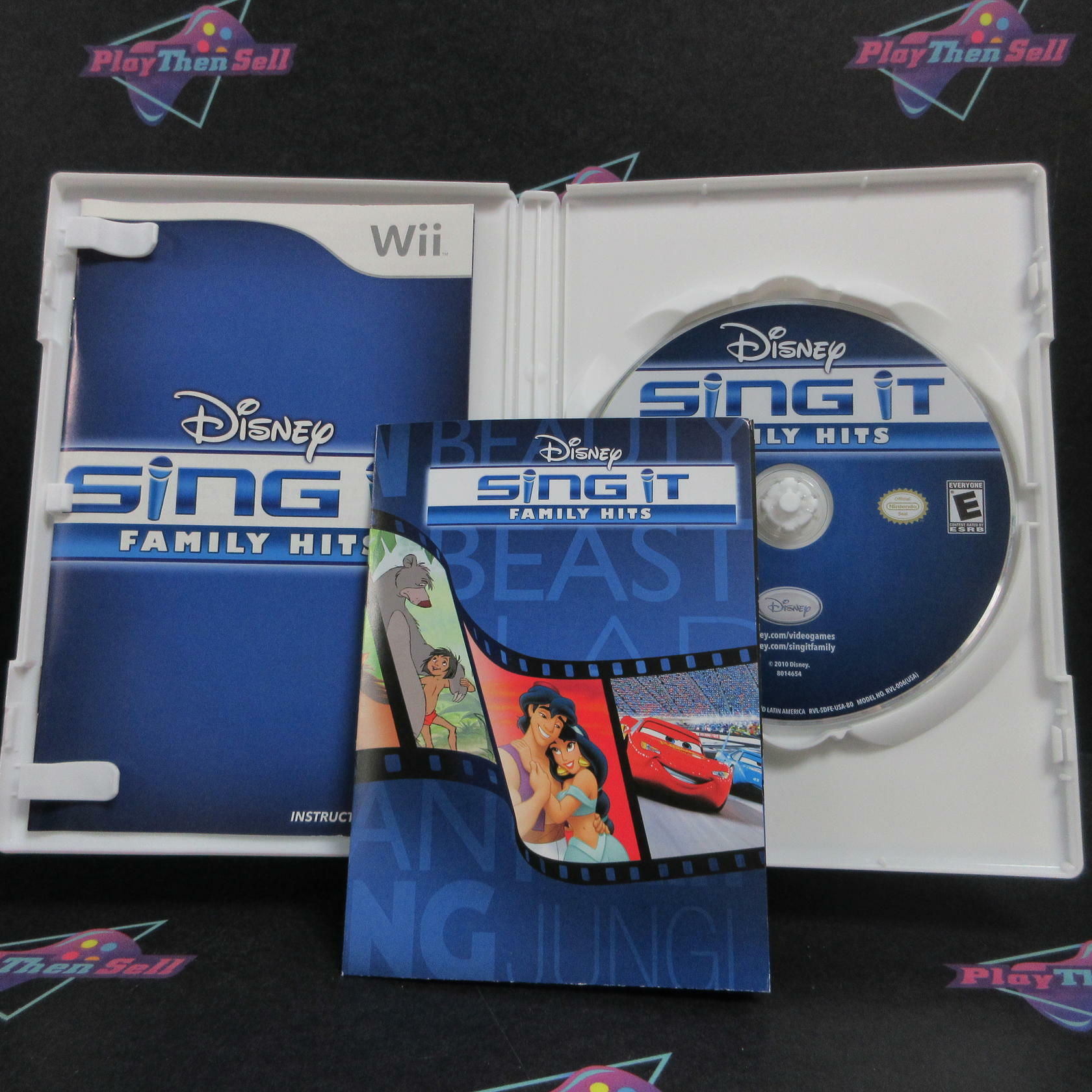 Disney Sing It Family Hits Nintendo Wii + Poster Complete - Refurbished
