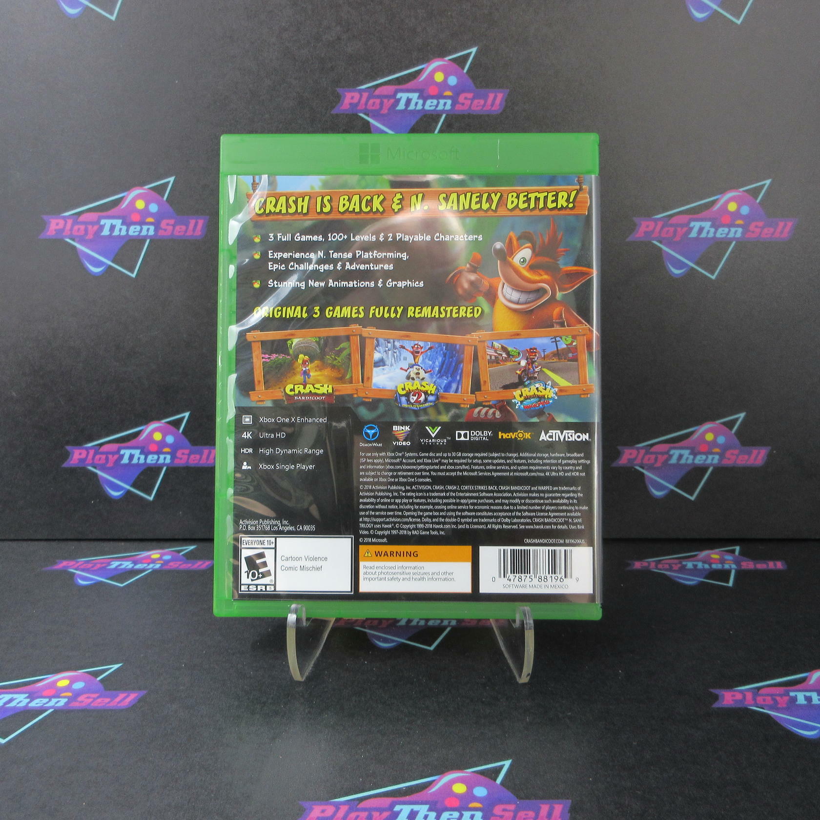 Crash Bandicoot N. Sane Trilogy Xbox One - Like New