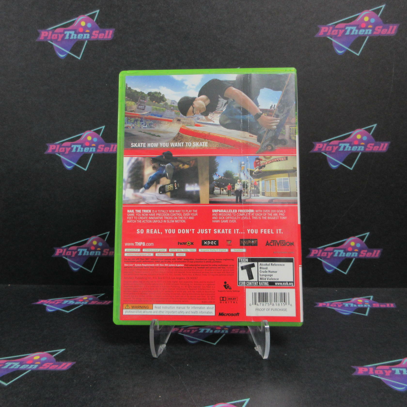 Tony Hawk's Project 8 Xbox 360 AD Complete CIB - Very Good