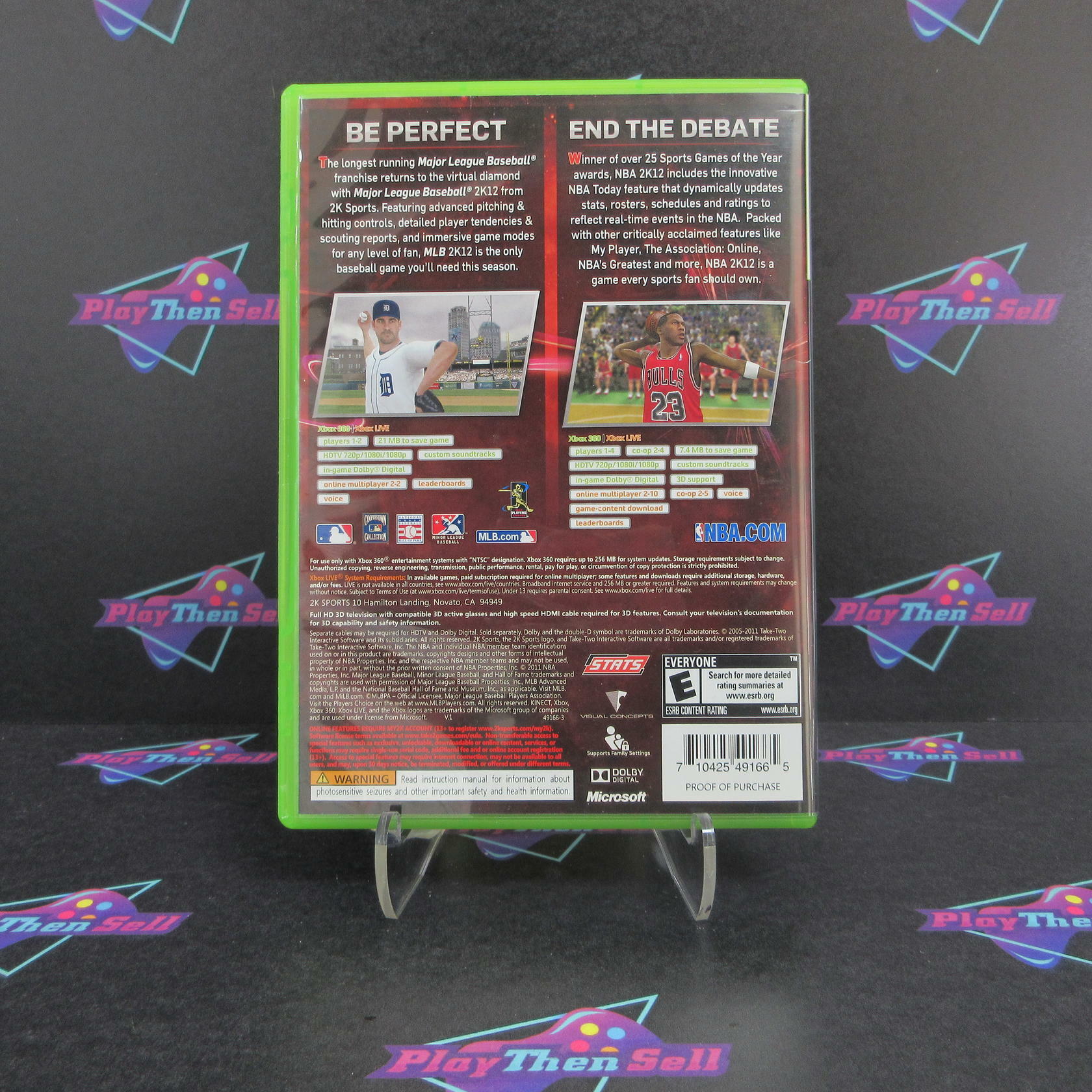 MLB 2K12/NBA 2K12 Combo Pack Xbox 360 Complete - Refurbished