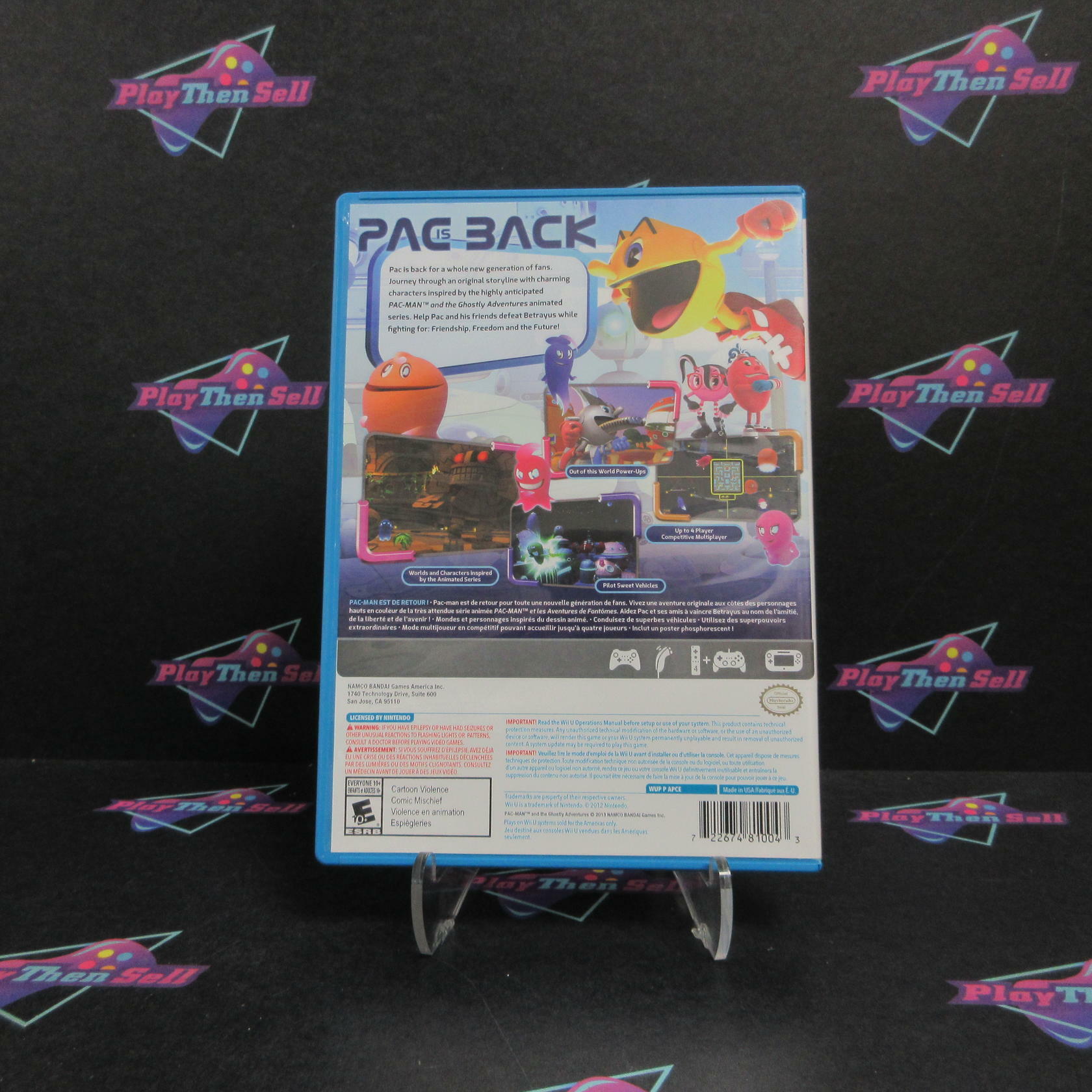 Pac-Man and the Ghostly Adventures Nintendo Wii U AD Complete CIB - Very Good