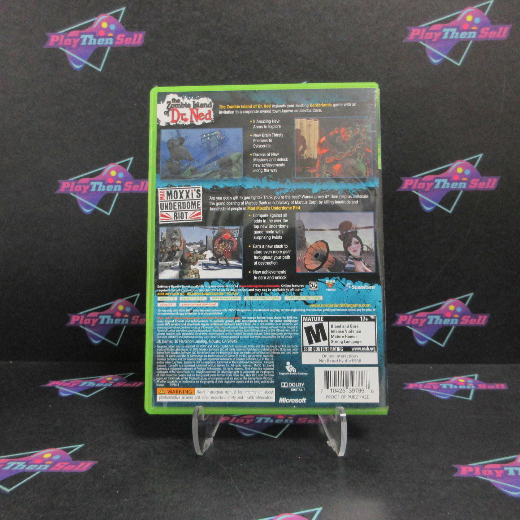 Borderlands Double Game Add-On Pack Xbox 360 AD Complete CIB - Very Good