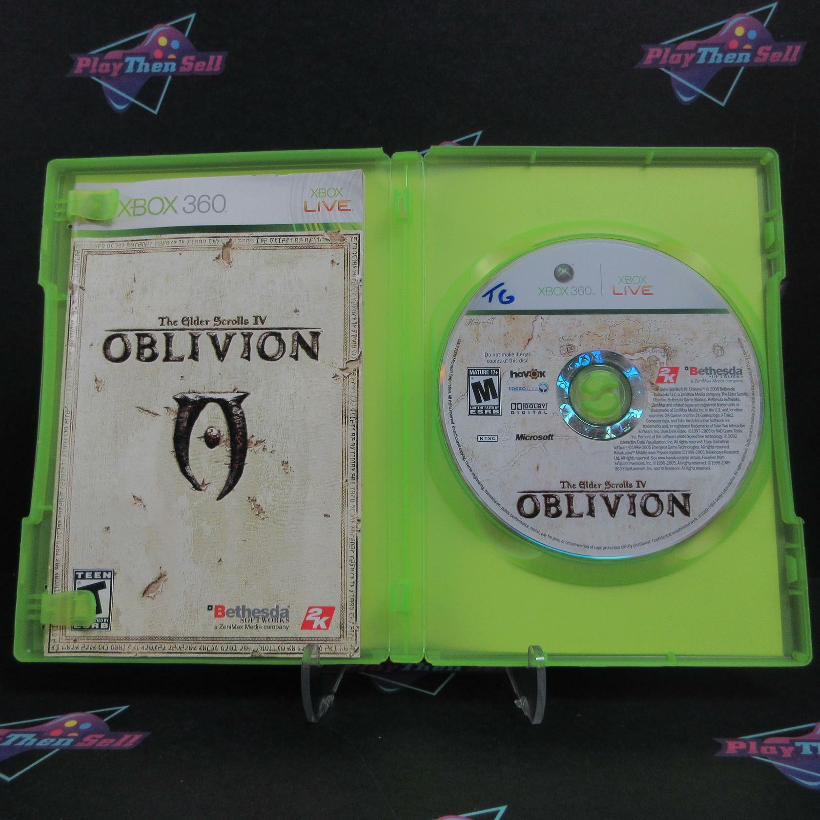 Elder Scrolls IV Oblivion Xbox 360 DD Complete CIB - Very Good