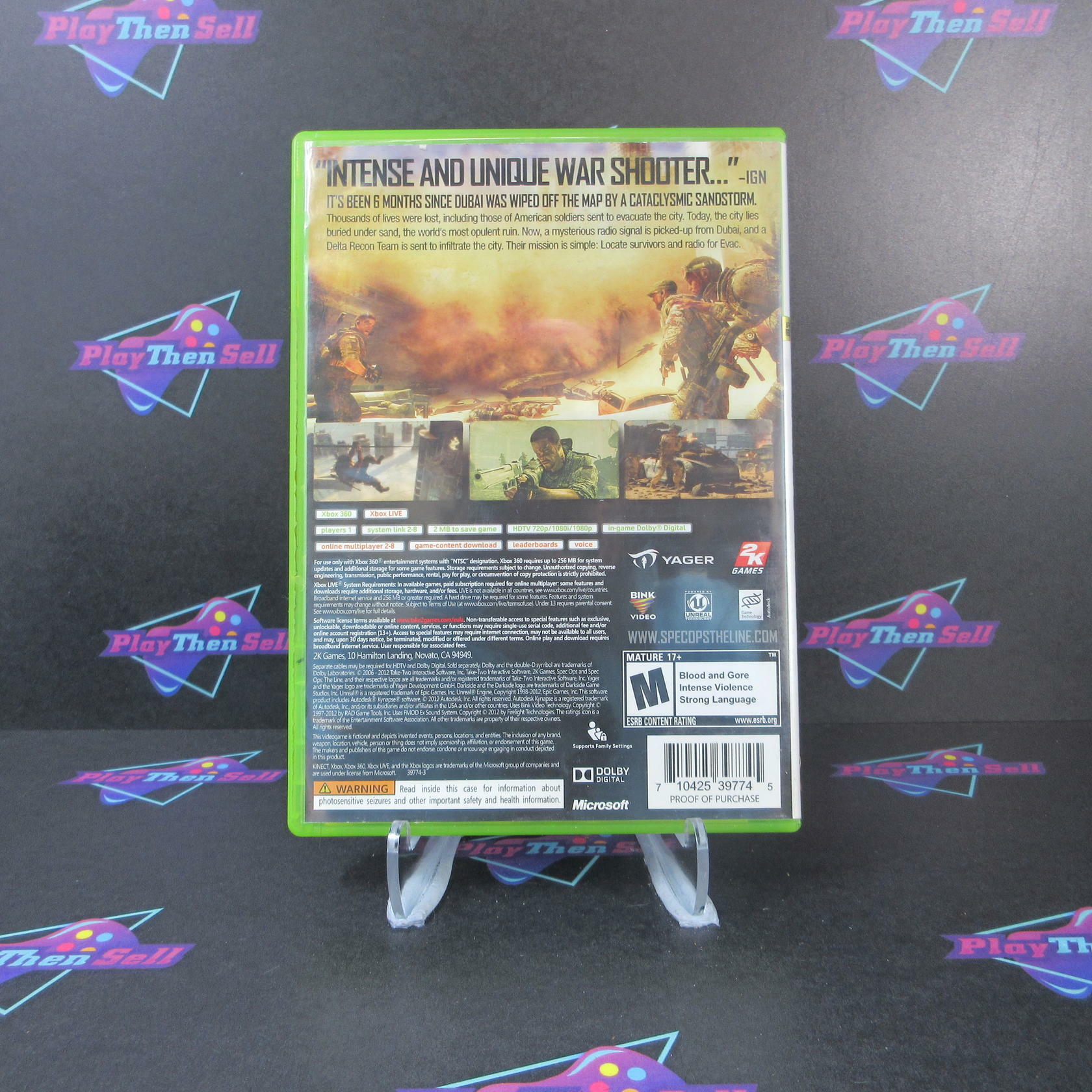 Spec Ops The Line Premium Edition Xbox 360 AD Complete CIB - Very Good