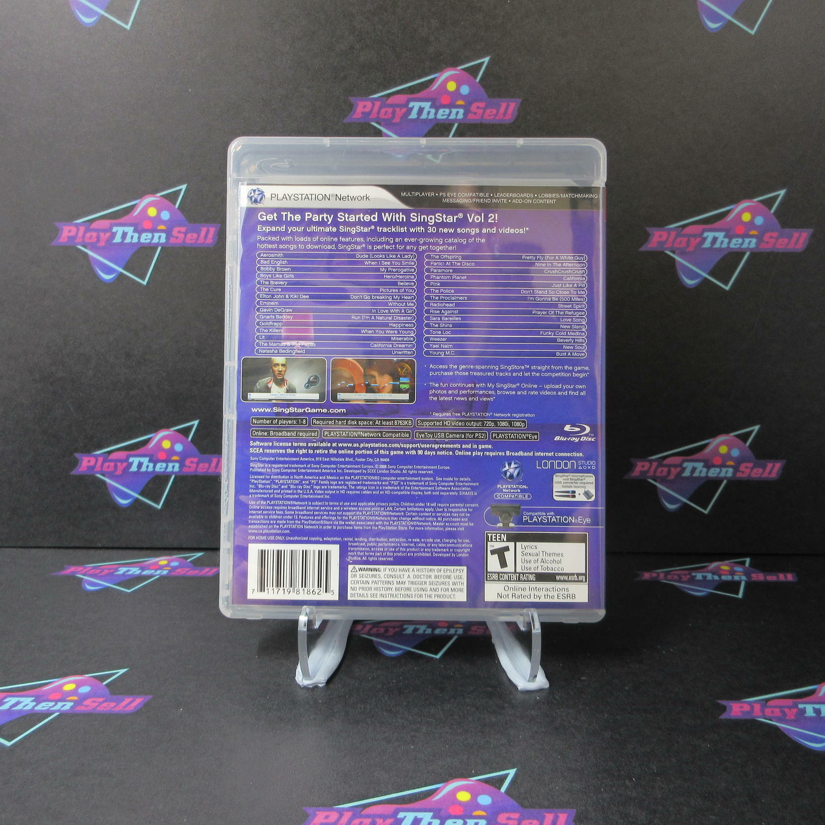 SingStar Vol. 2 PS3 PlayStation 3 + Reg Card Complete - Refurbished