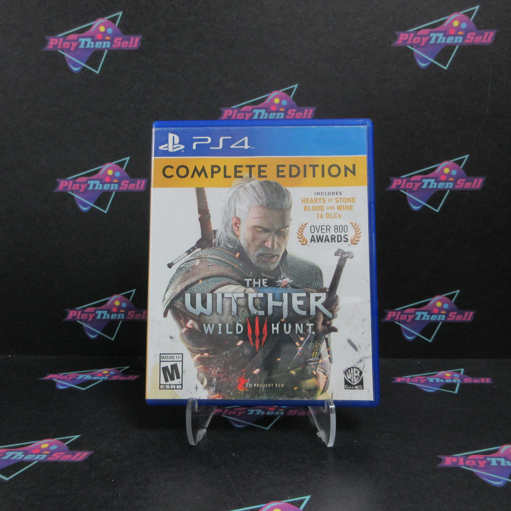 Witcher 3 Wild Hunt Complete Edition PS4 PlayStation 4 AD Complete CIB - Very Good
