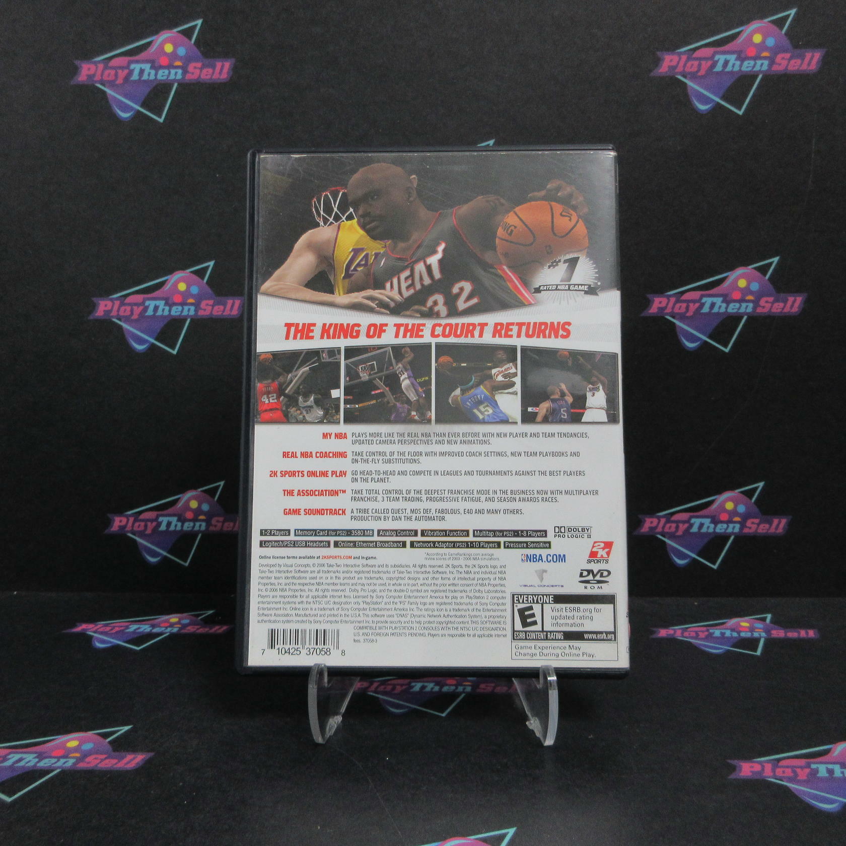 NBA 2K7 PS2 PlayStation 2 AD Complete CIB - Very Good