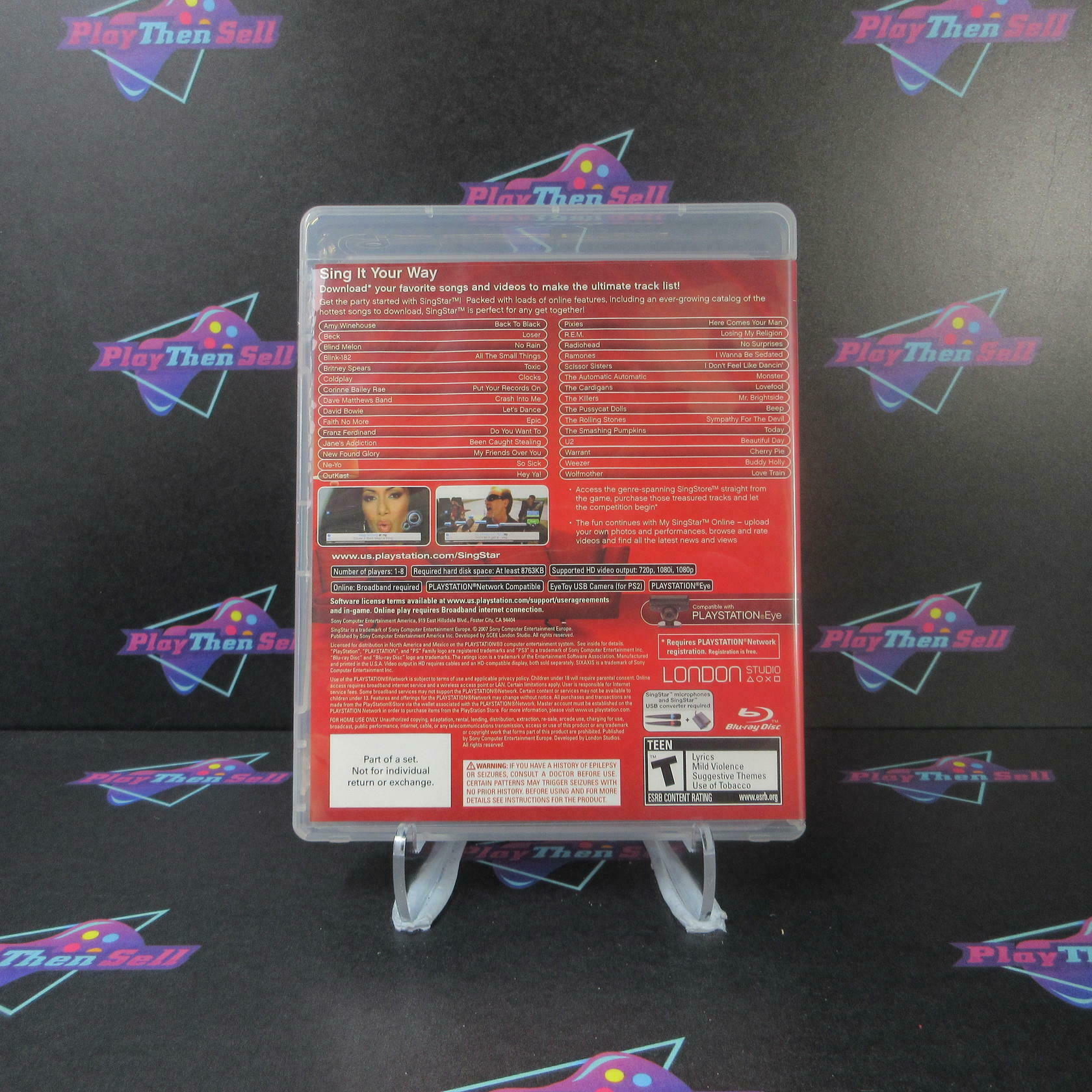 Singstar PS3 PlayStation 3 + Reg Card Complete - Refurbished