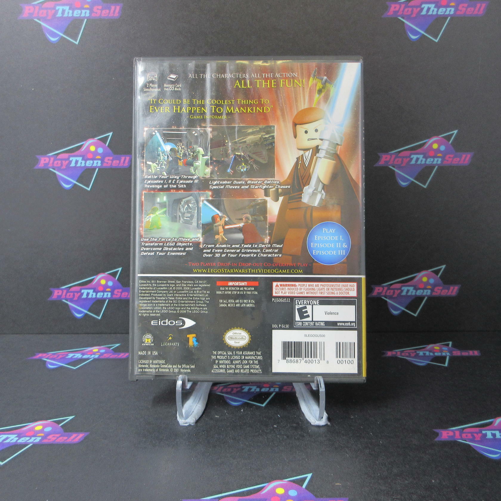 Lego Star Wars the Video Game Player's Choice Nintendo Gamecube AD Complete CIB - Very Good