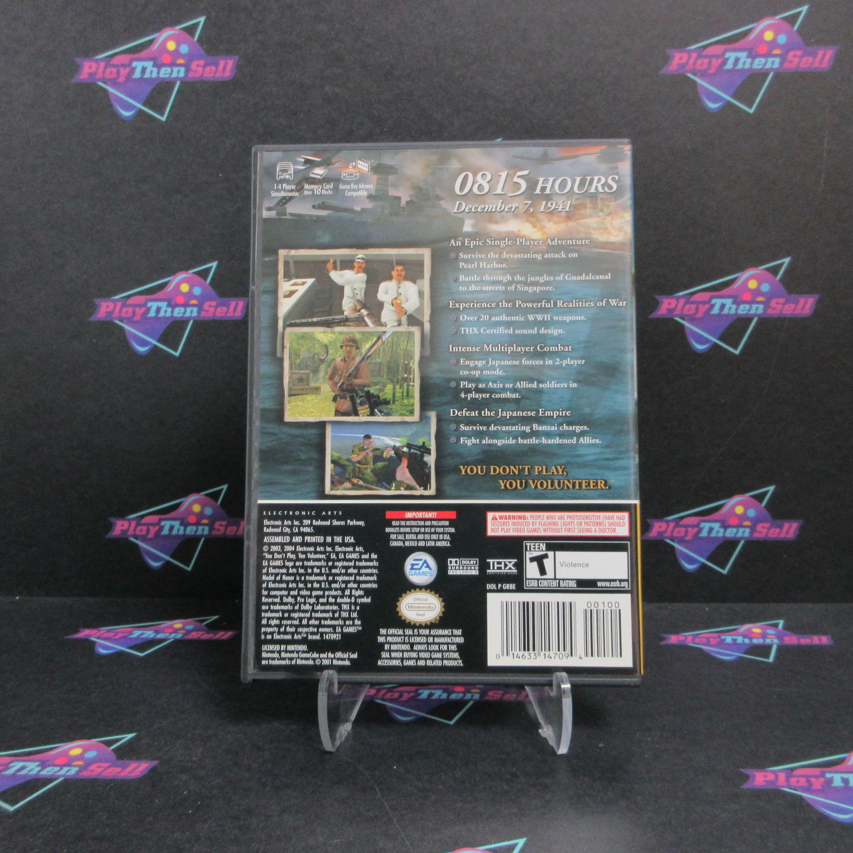 Medal of Honor Rising Sun Nintendo GameCube Player's Choice Complete - Refurbished