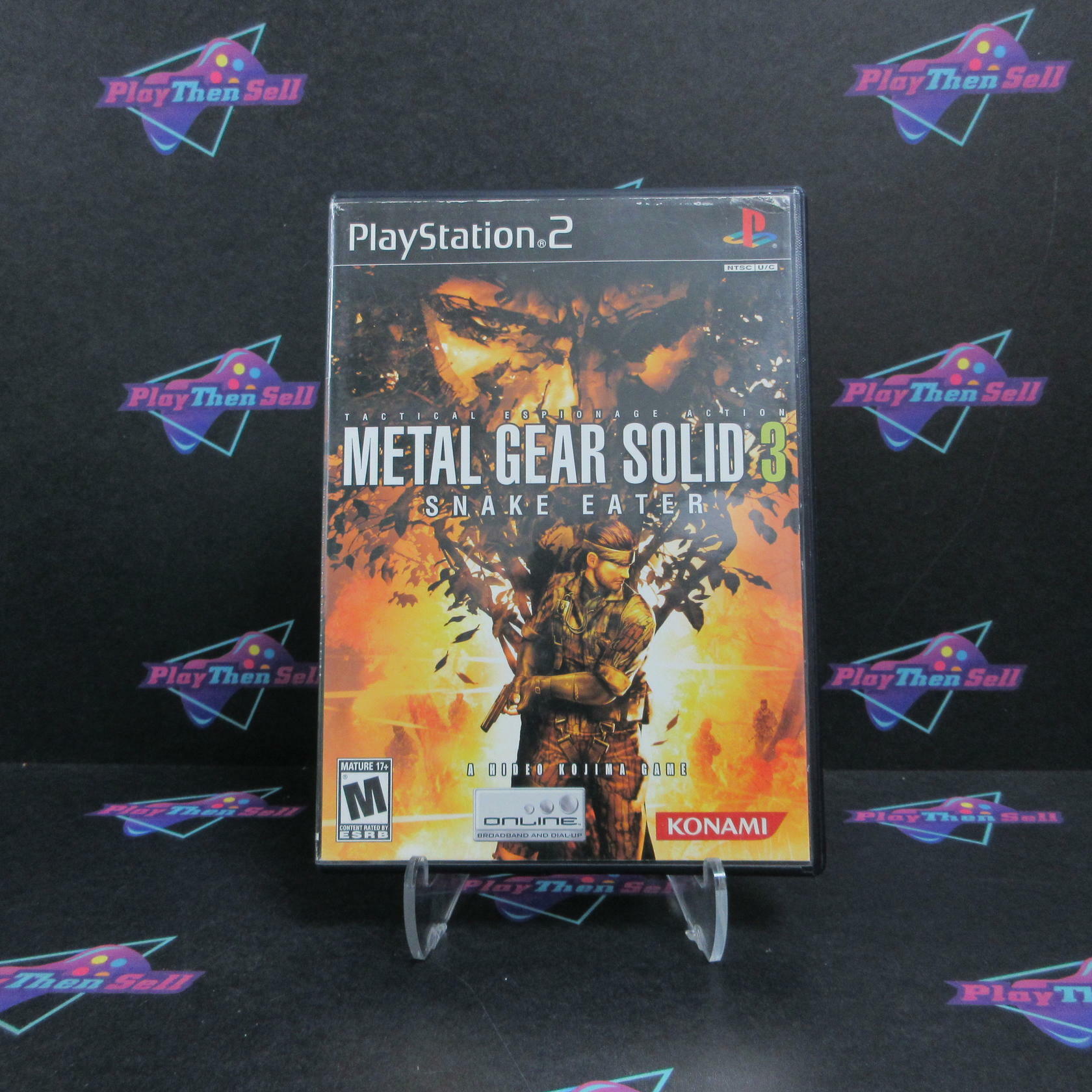 Metal Gear Solid 3 Snake Eater PS2 PlayStation 2 AD/DD Complete CIB - Very Good