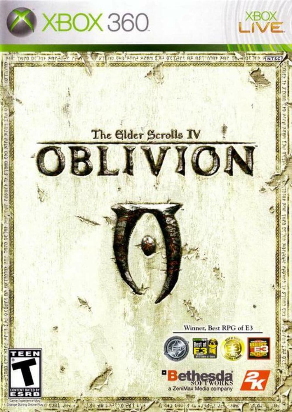 Elder Scrolls IV Oblivion - Xbox 360 + Reg Card Complete - Excellent
