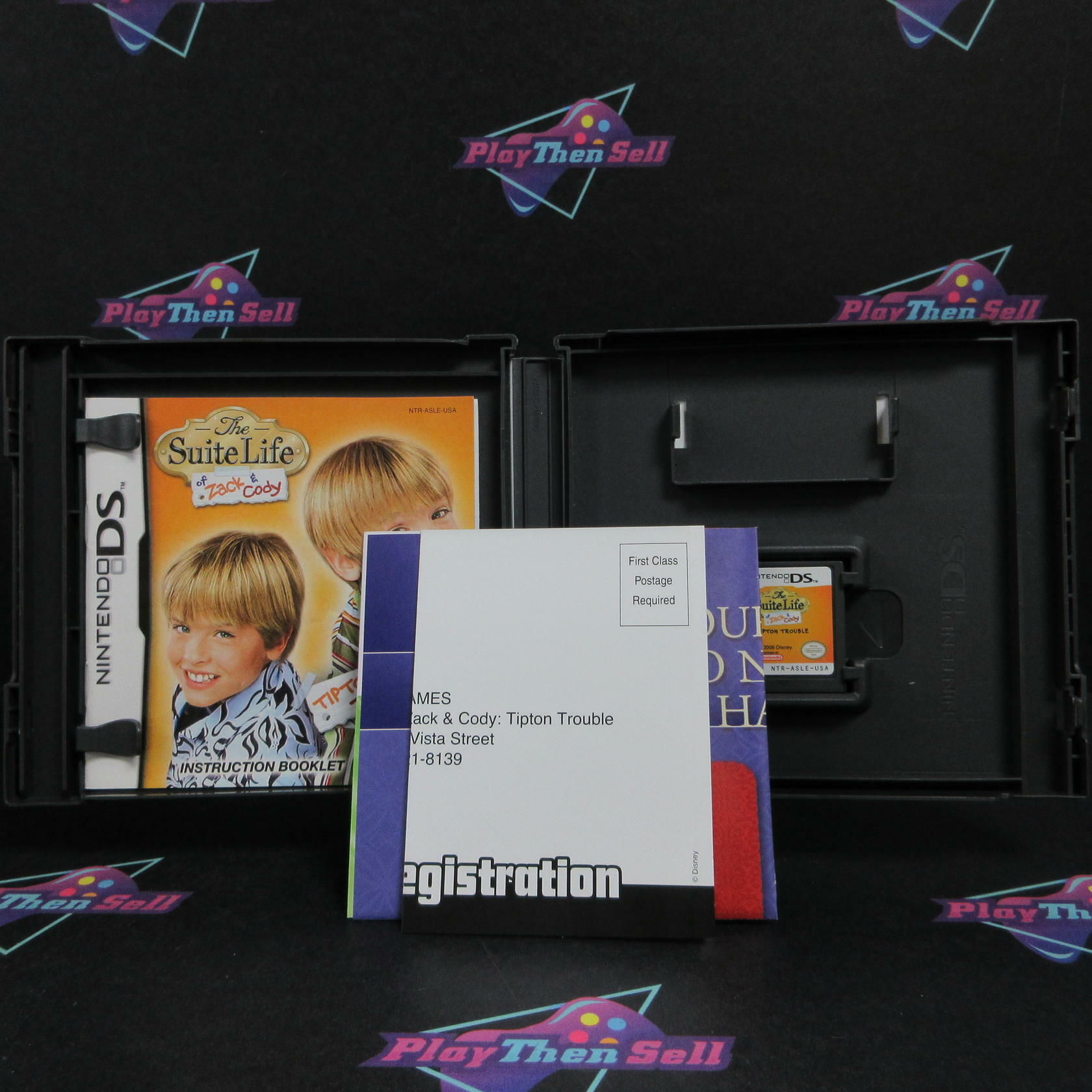 The Suite Life of Zack & Cody Tipton Trouble Nintendo DS AD + Reg / Poster CIB - Very Good