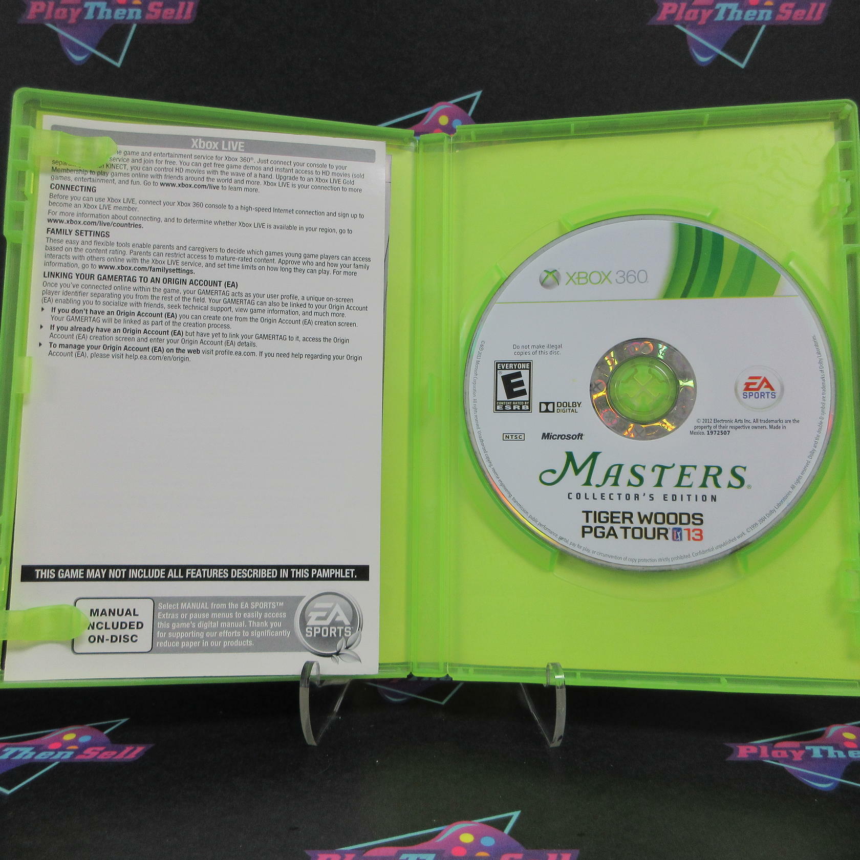 Tiger Woods PGA Tour 13 The Masters Collector's Edition Xbox 360 CIB - Excellent