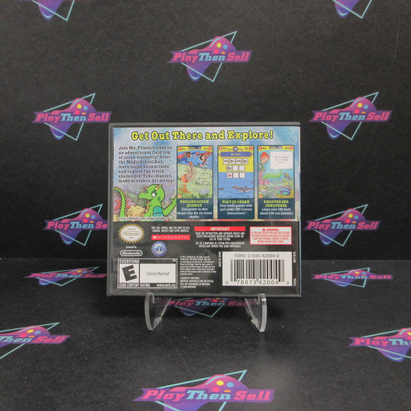Magic School Bus Oceans Nintendo DS AD Complete CIB - Very Good