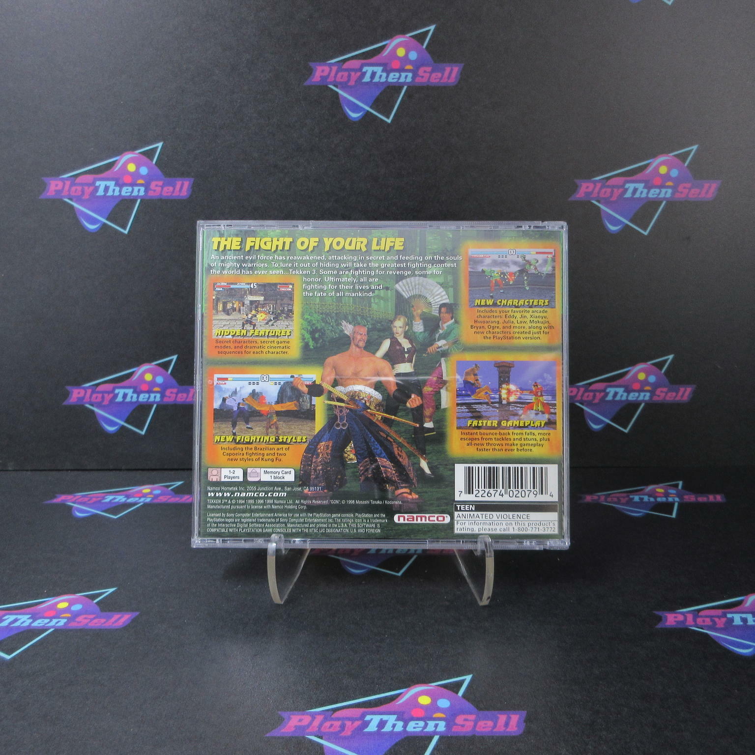 Tekken 3 PS1 PlayStation 1 GH + Reg Card Complete - Excellent