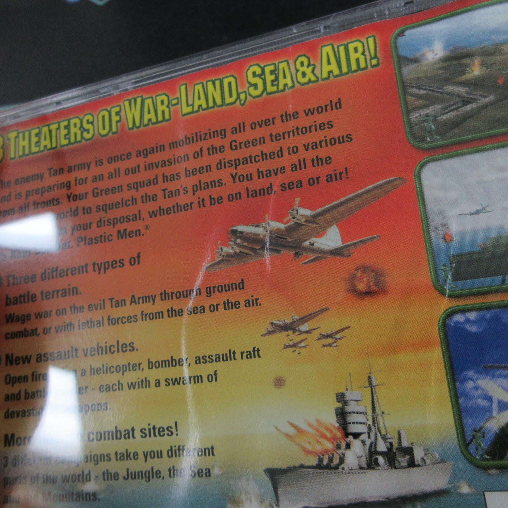Army Men World War Land, Sea, and Air PS1 PlayStation 1 AD + Reg Card CIB - Very Good