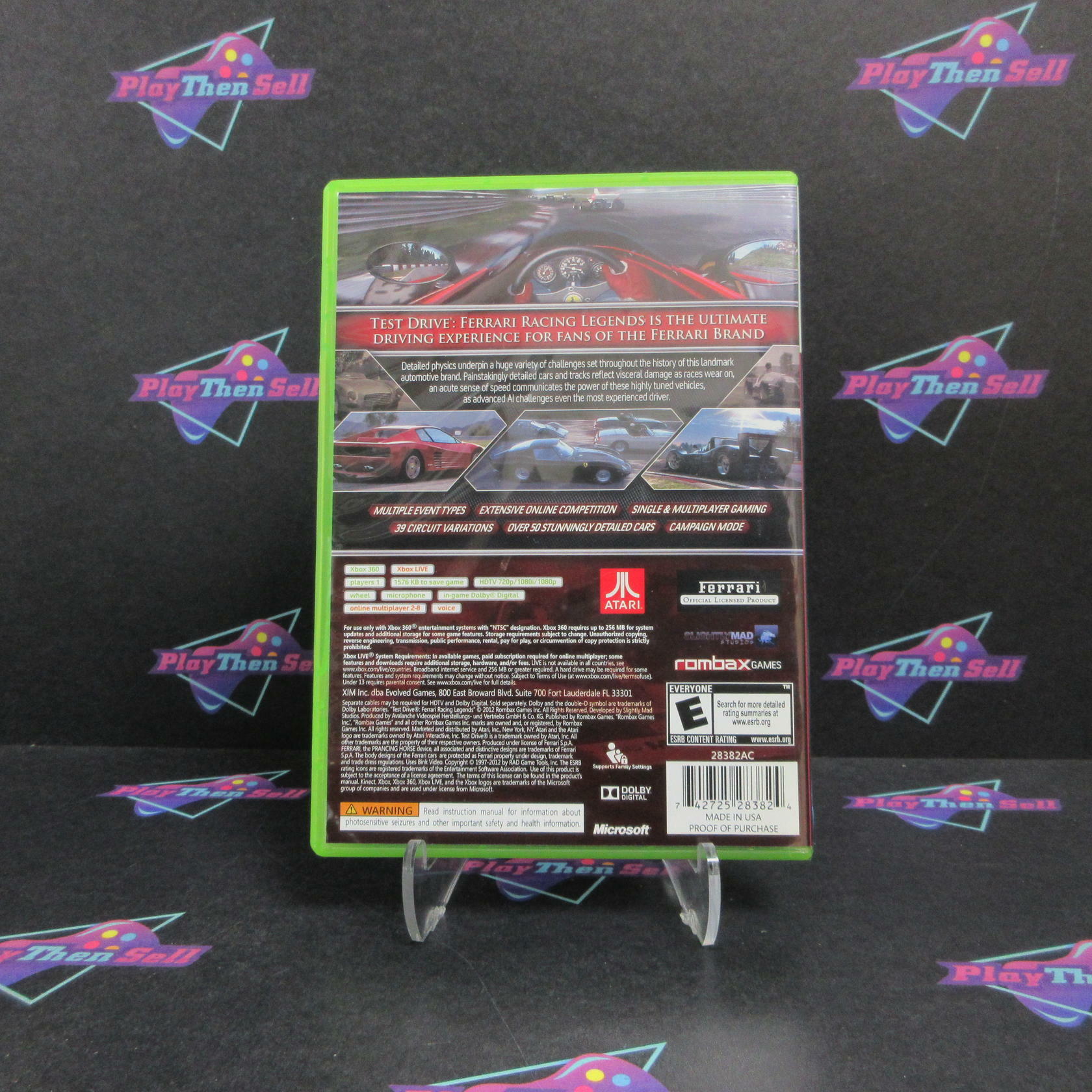 Test Drive Ferrari Legends Xbox 360 Complete - Excellent