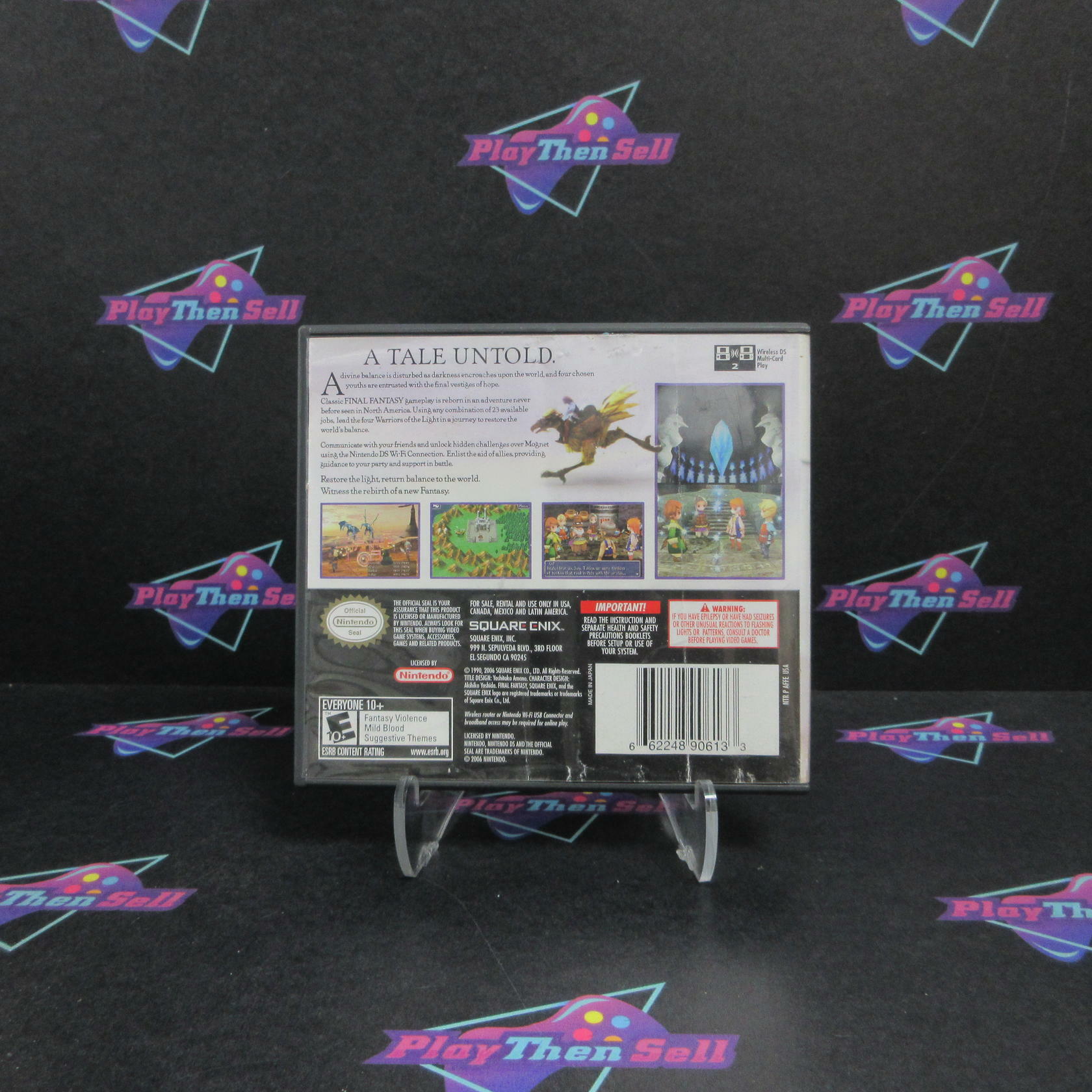 Final Fantasy III 3 Nintendo DS AD/MD Complete CIB - Very Good