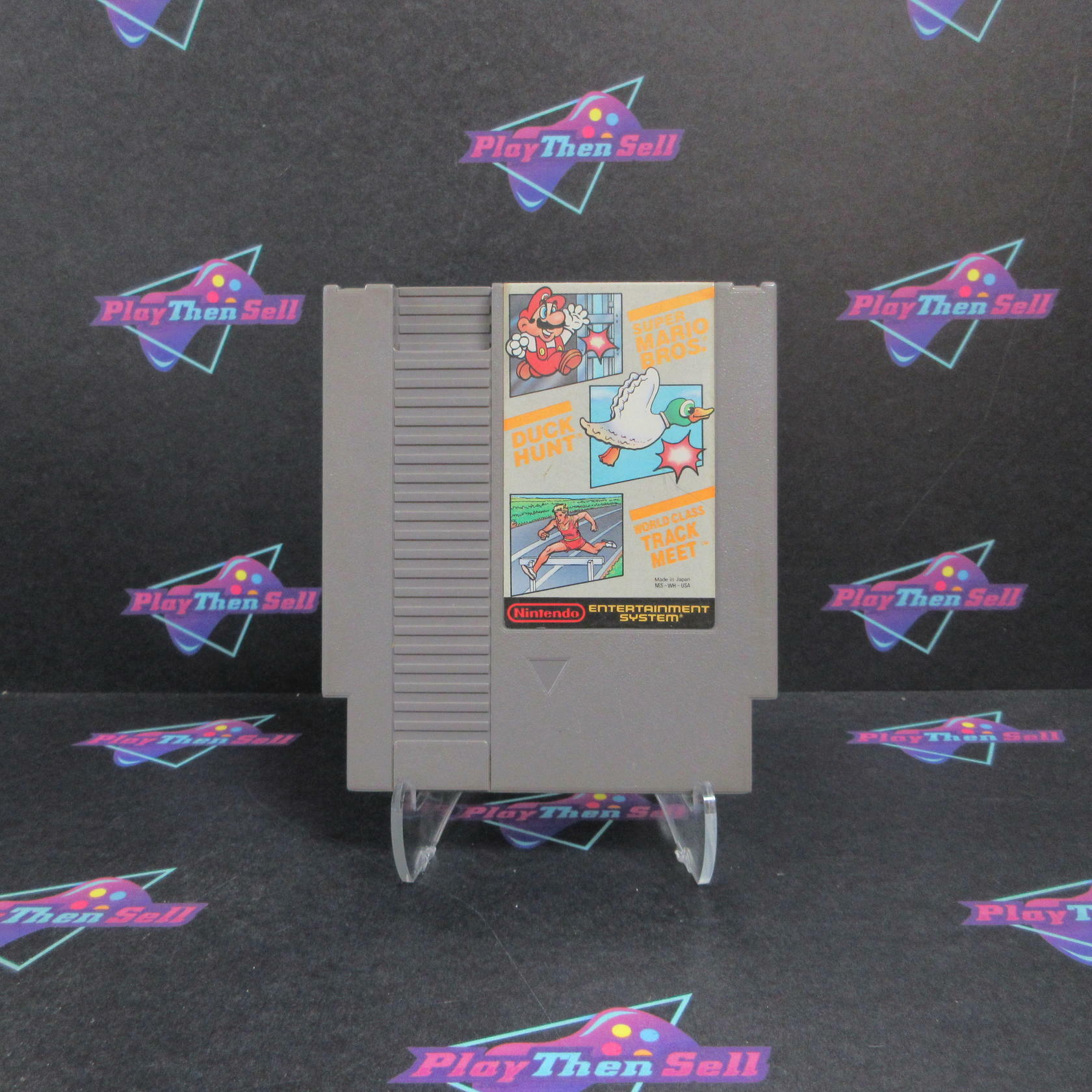 Super Mario Bros / Duck Hunt / World Class Track Meet Nintendo NES AD Cart Only - Very Good