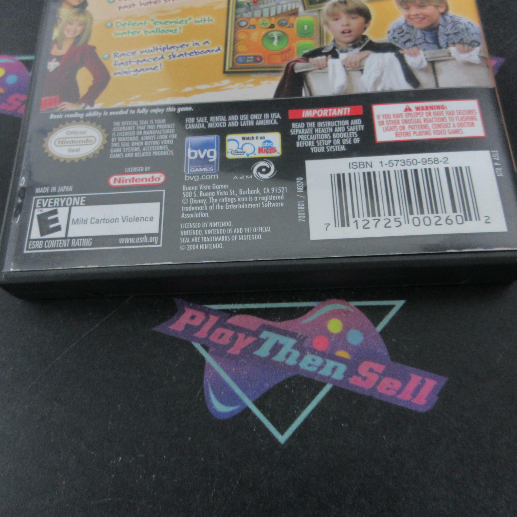 The Suite Life of Zack & Cody Tipton Trouble Nintendo DS AD + Reg / Poster CIB - Very Good