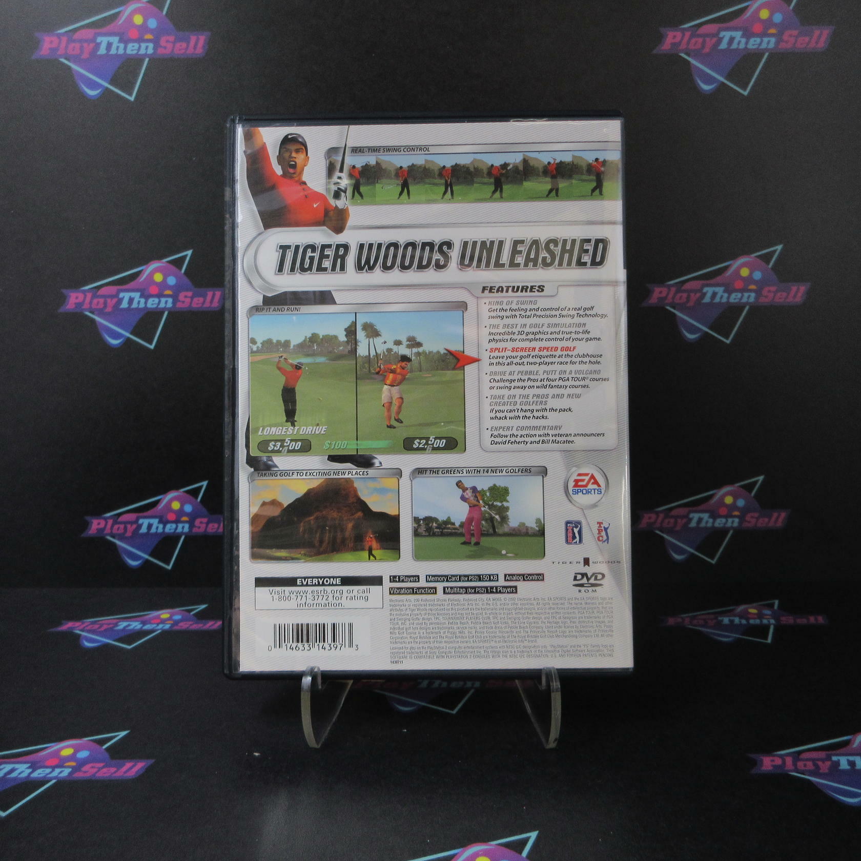 Tiger Woods PGA Tour 2002 PS2 PlayStation 2 + Reg Card Complete - Excellent