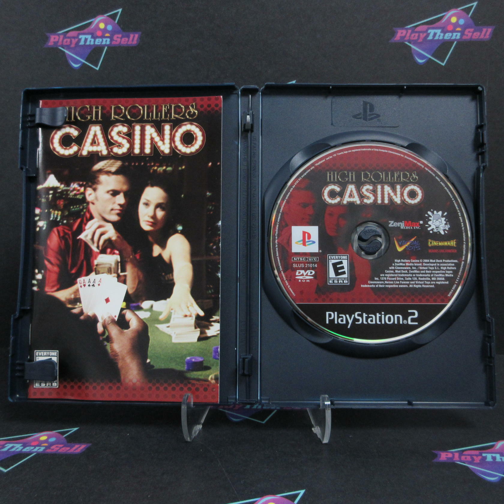 High Rollers Casino PS2 PlayStation 2 + Reg Card Complete - Excellent