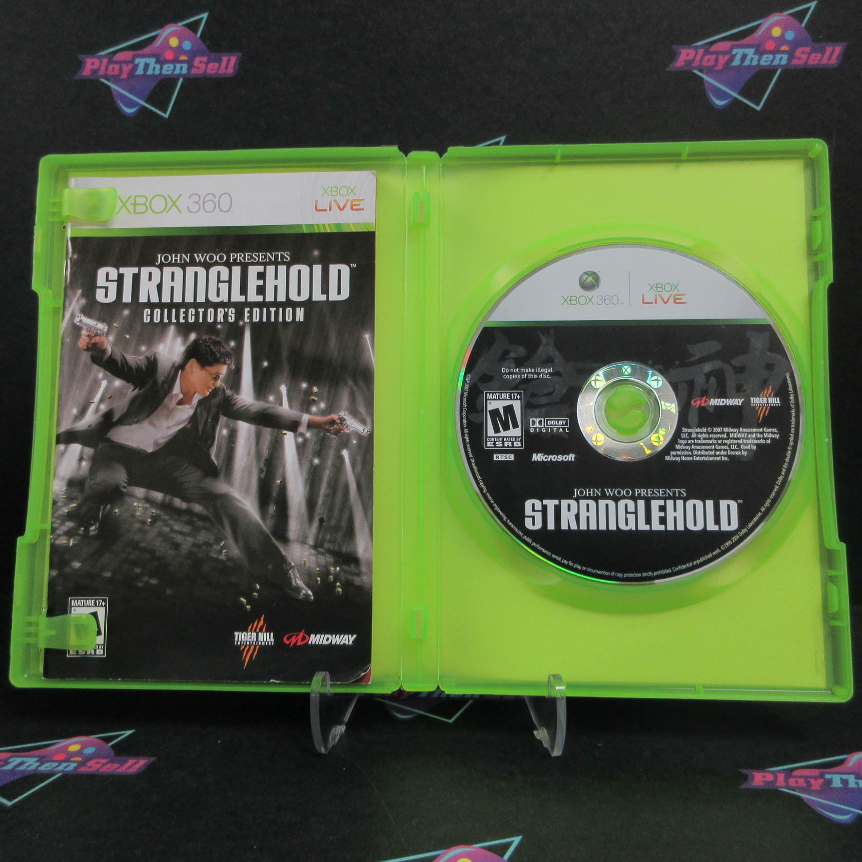 Stranglehold Collector's Edition Xbox 360 + Bonus DVD Complete - Refurbished