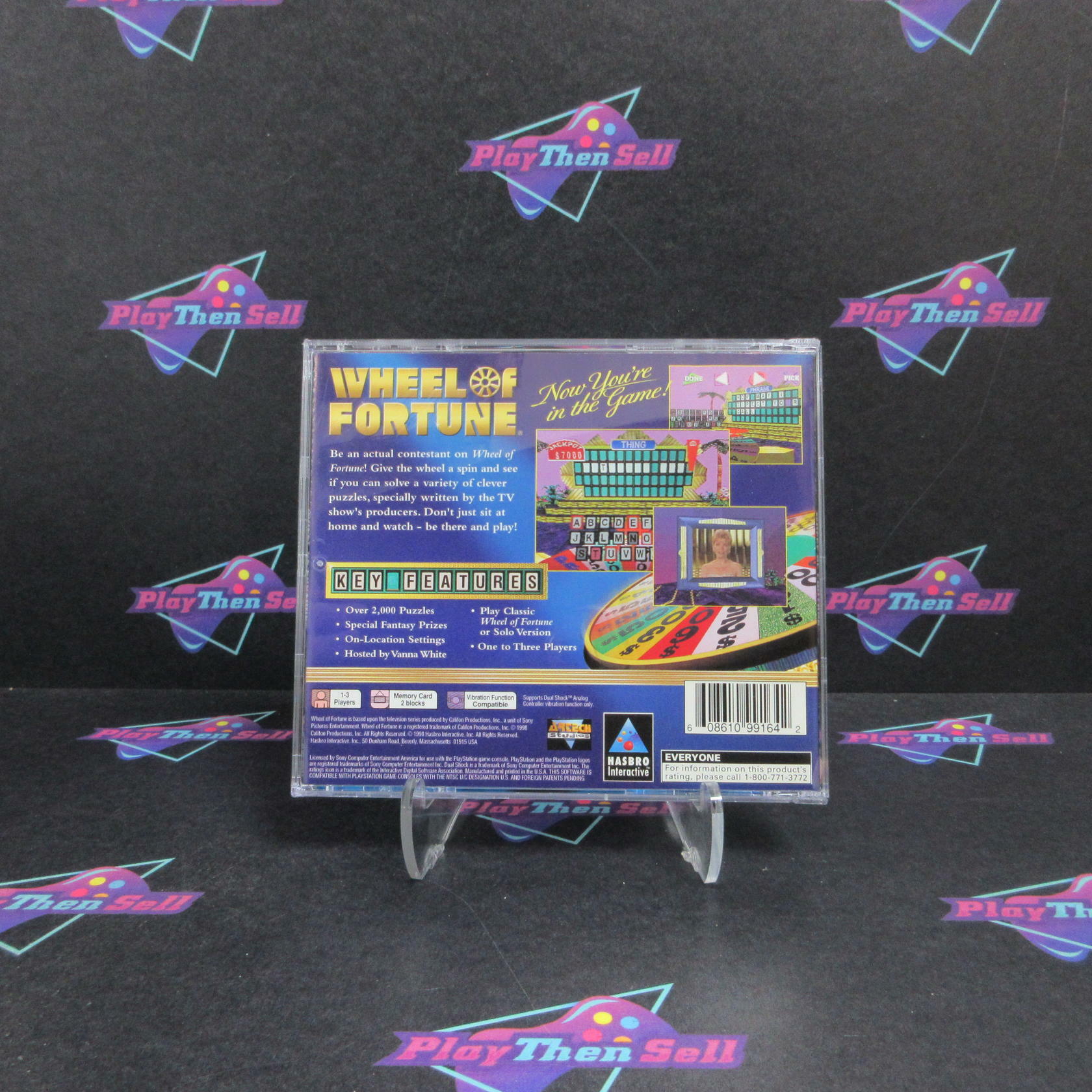 Wheel of Fortune PS1 PlayStation 1 MD Complete CIB - Very Good