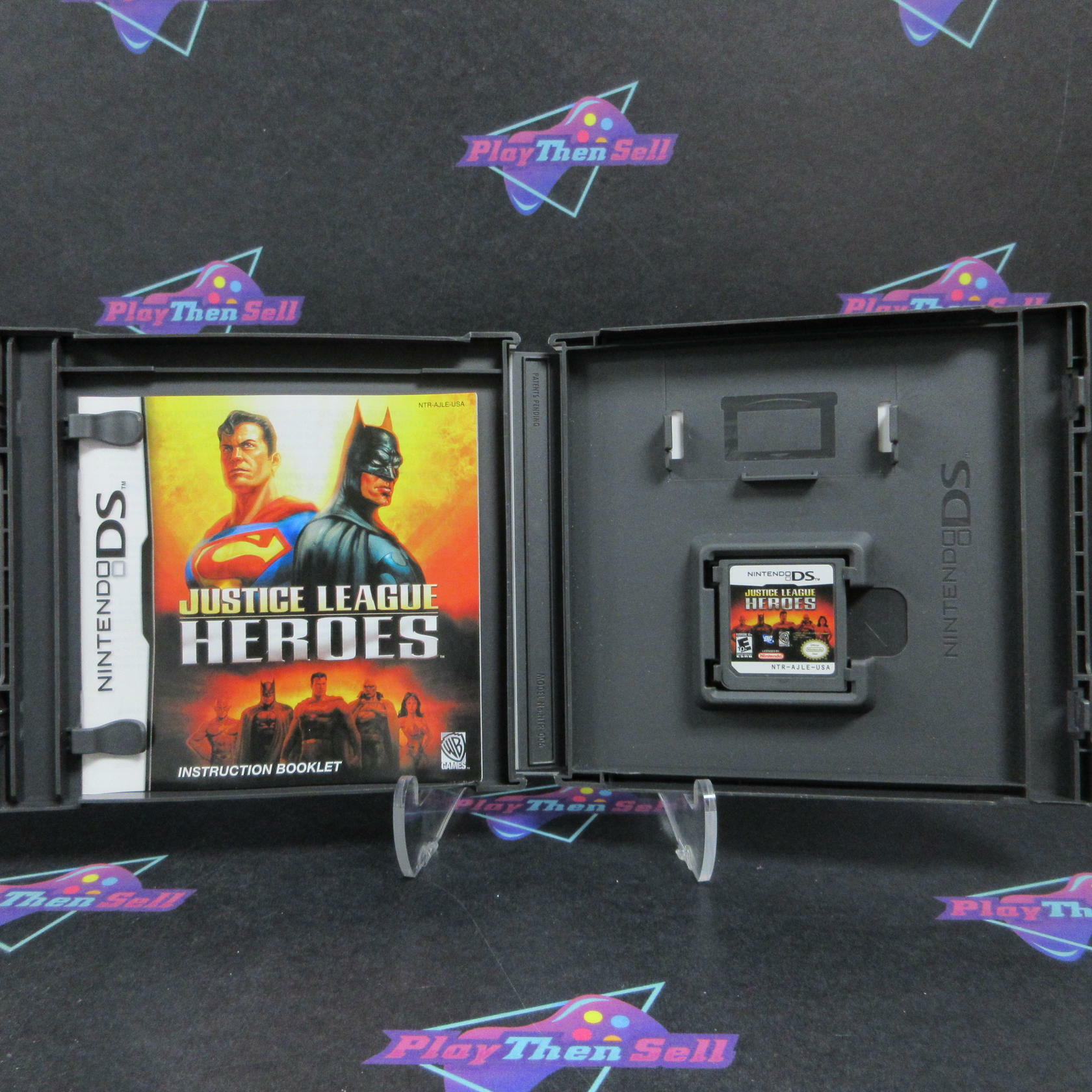 Justice League Heroes Nintendo DS AD Complete CIB - Very Good