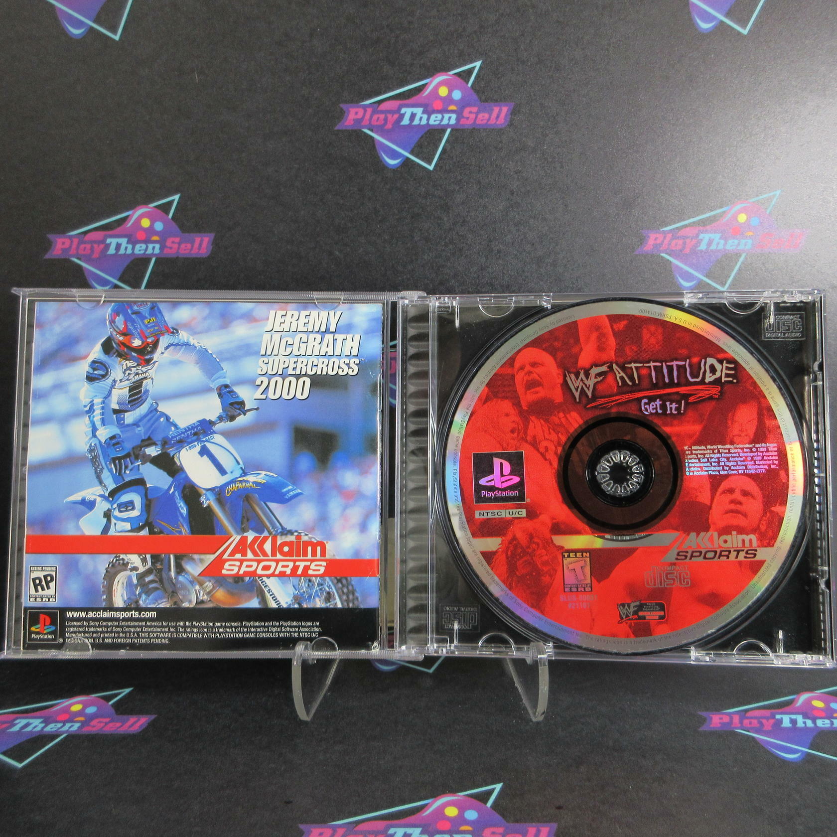 WWF Attitude PS1 PlayStation 1 MD Complete CIB - Very Good