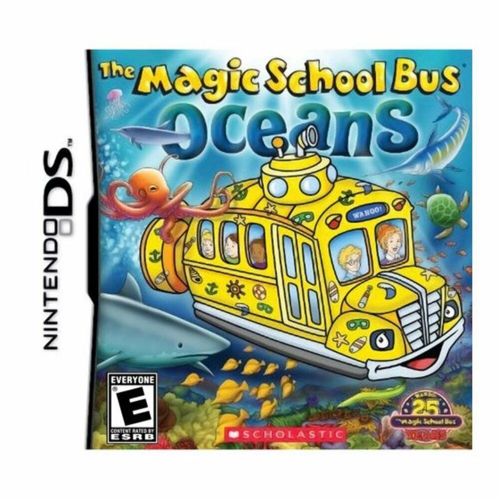 Magic School Bus Oceans Nintendo DS AD Complete CIB - Very Good