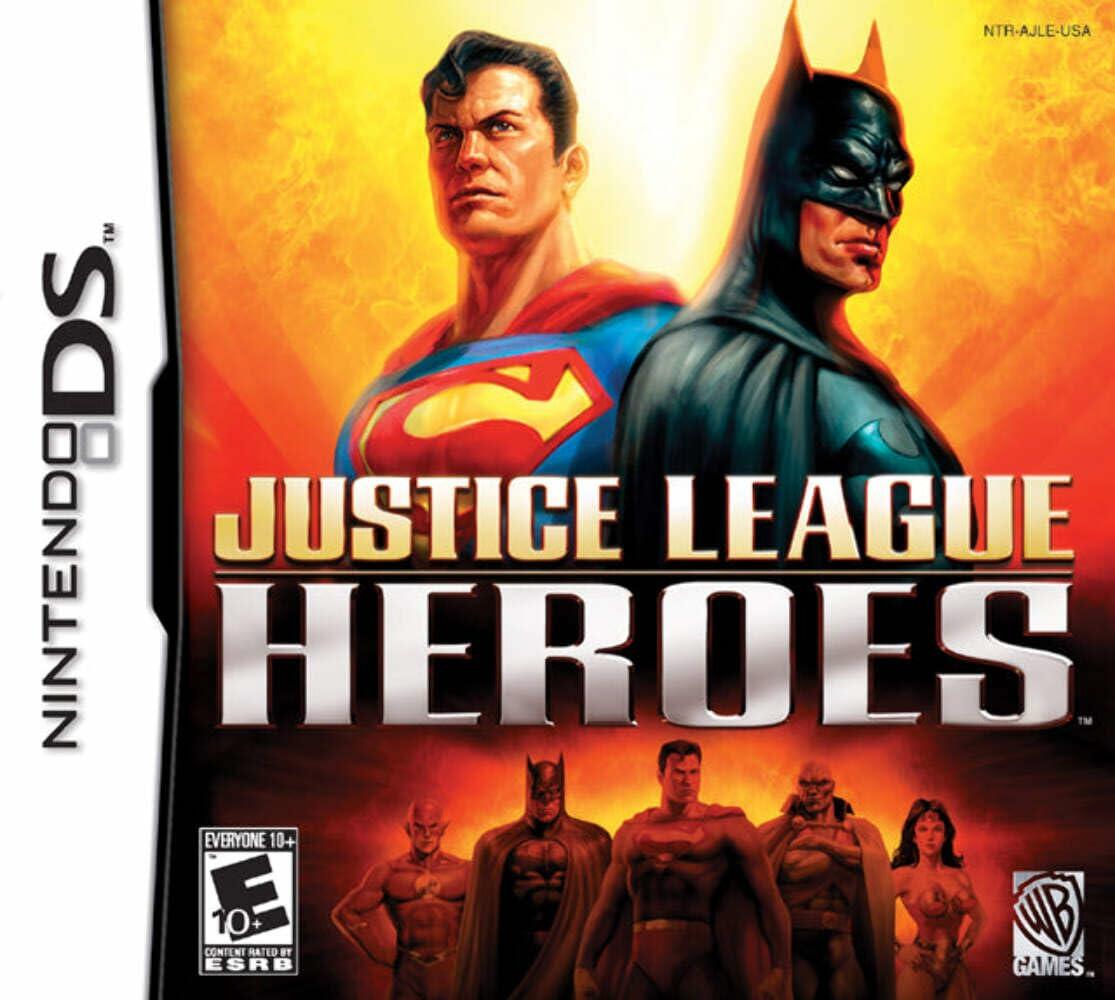 Justice League Heroes Nintendo DS AD Complete CIB - Very Good