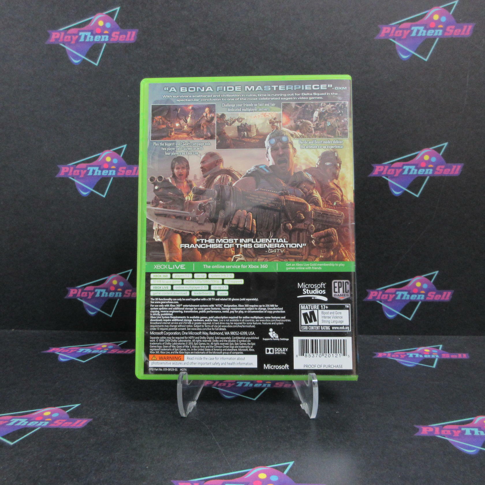Gears of War 3 Xbox 360 PH Complete - Excellent