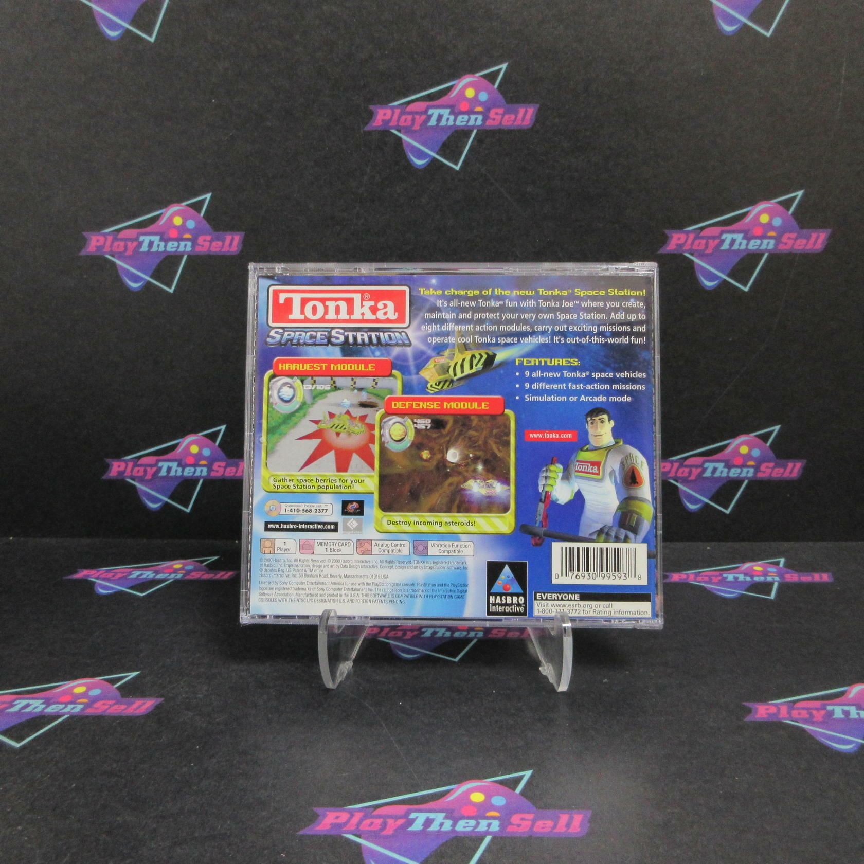 Tonka Space Station PS1 PlayStation 1 MD Complete CIB - Very Good