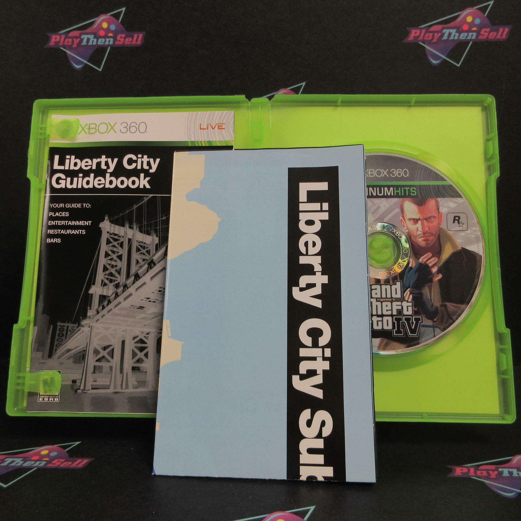 Grand Theft Auto IV - Xbox 360 PH + Map Complete - Excellent